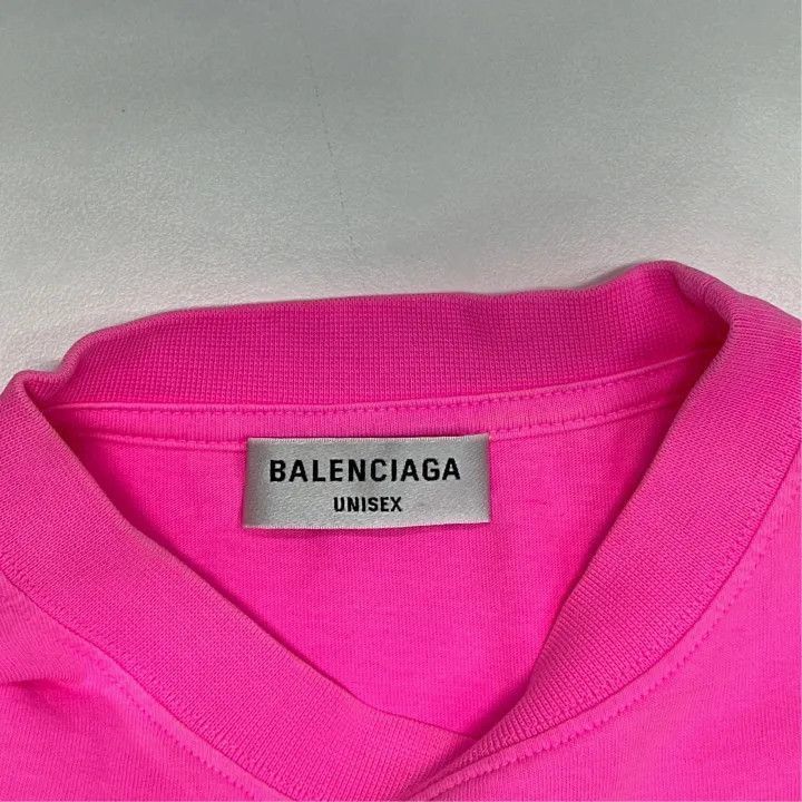 Balenciaga Balenciaga Pink Logo T-Shirt for Women 0079-2507 Size XS / US 0-2 / IT 36-38 - 4 Thumbnail
