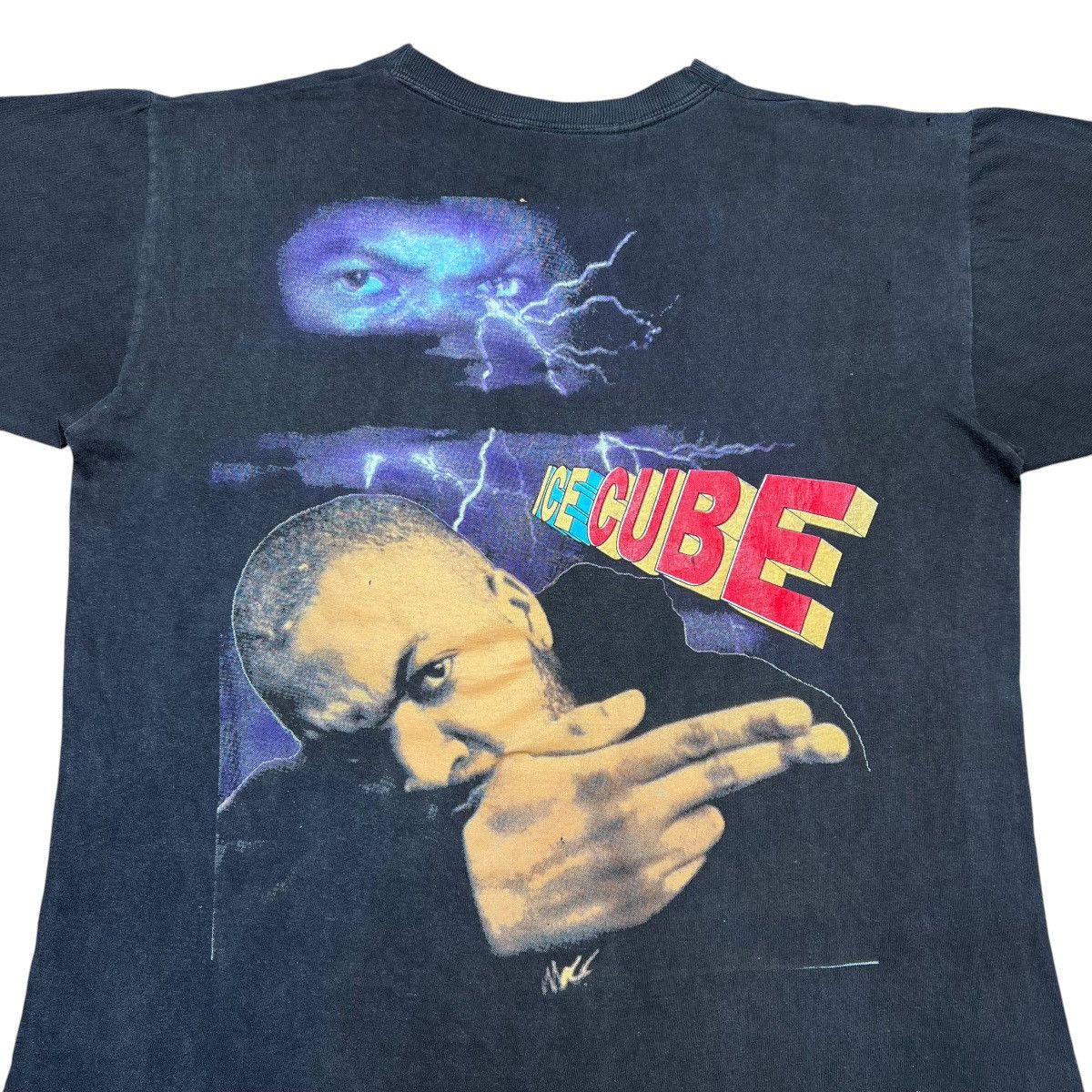 Rap Tees Vtg 1990s Ice Cube The Predator Rap Tee Double Sided T-Shirt Size US L / EU 52-54 / 3 - 9 Thumbnail