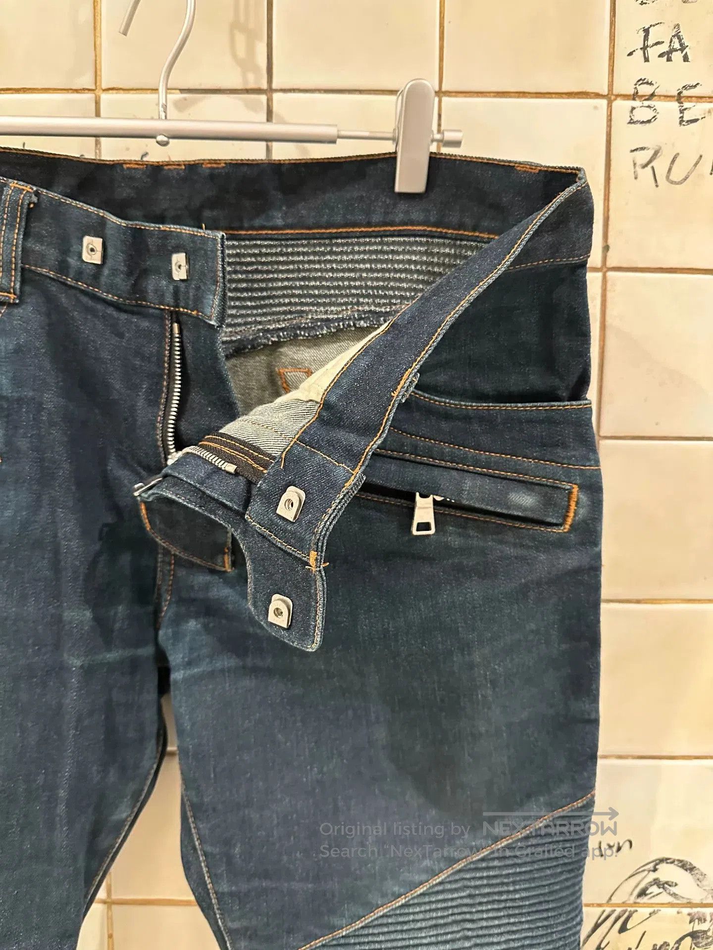Balmain Balmain Vintage Motorcycle Denim Pants. Size US 30 / EU 46 - 7 Thumbnail
