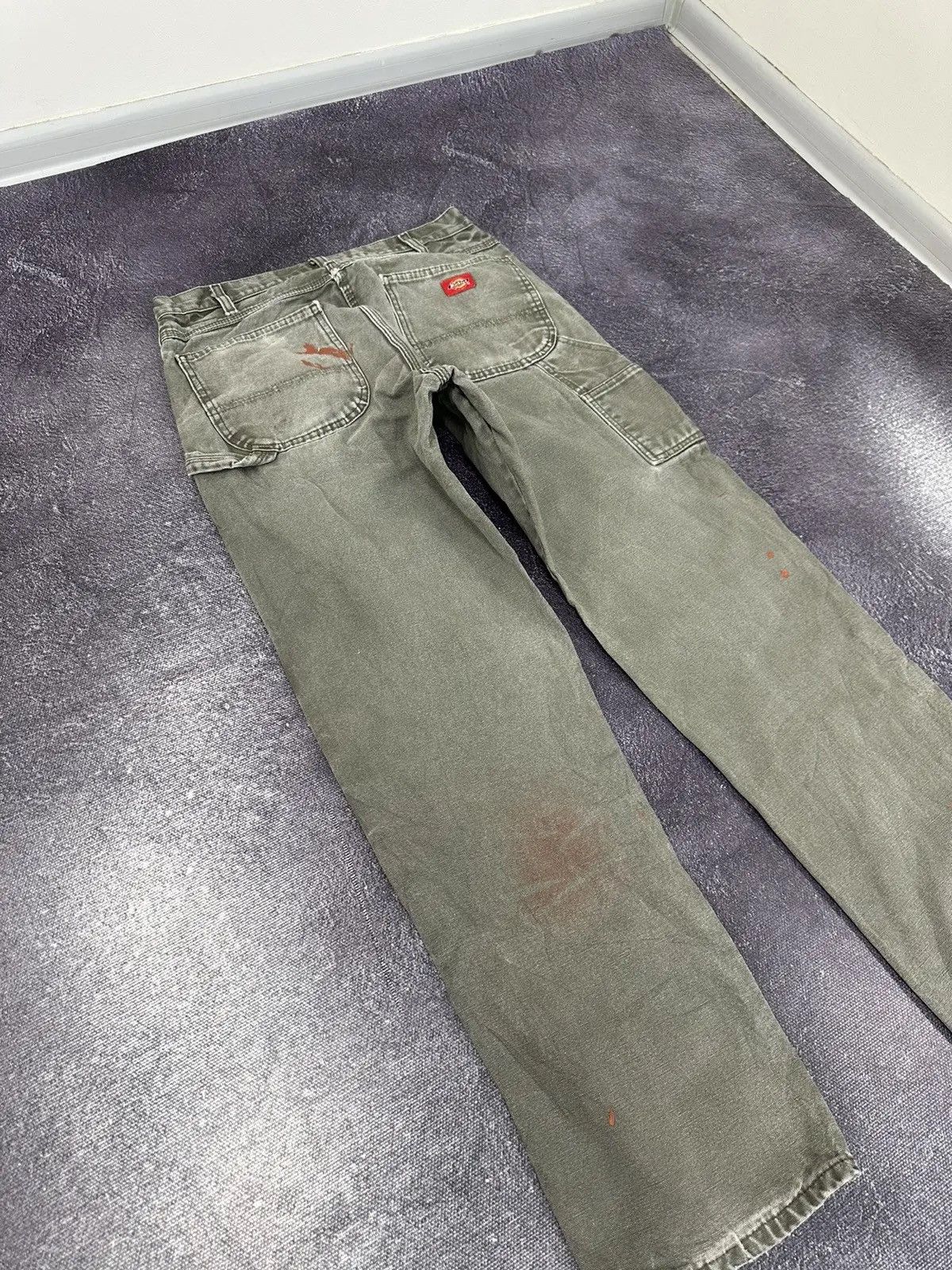 Dickies × Vintage Vintage Dickies Denim Hype Olive Work Baggy Pants Jeans Size US 34 / EU 50 - 4 Thumbnail