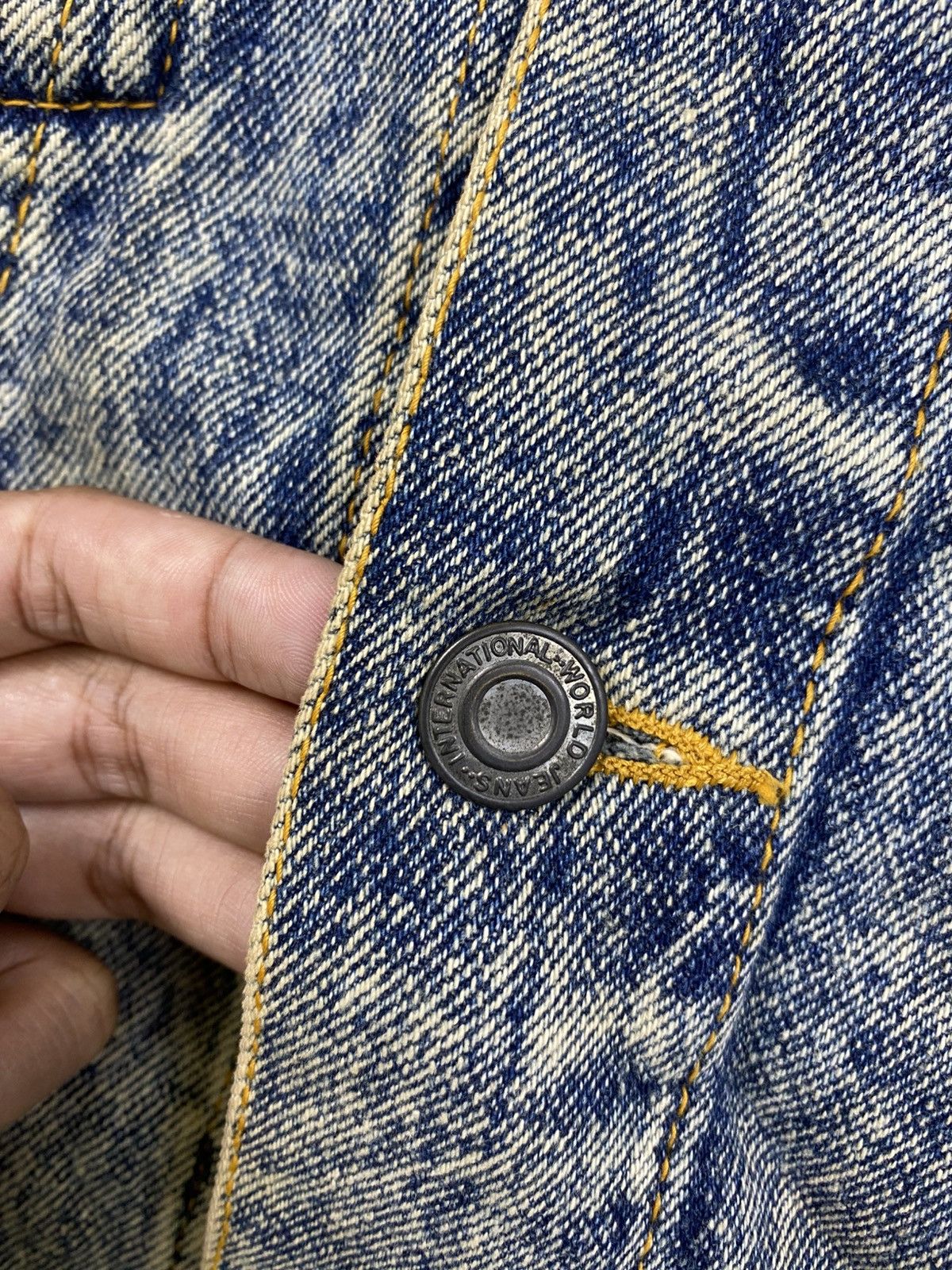 Japanese Brand Vintage Holiday Out Blue Washed Trucker Denim Jacket Size US L / EU 52-54 / 3 - 8 Thumbnail
