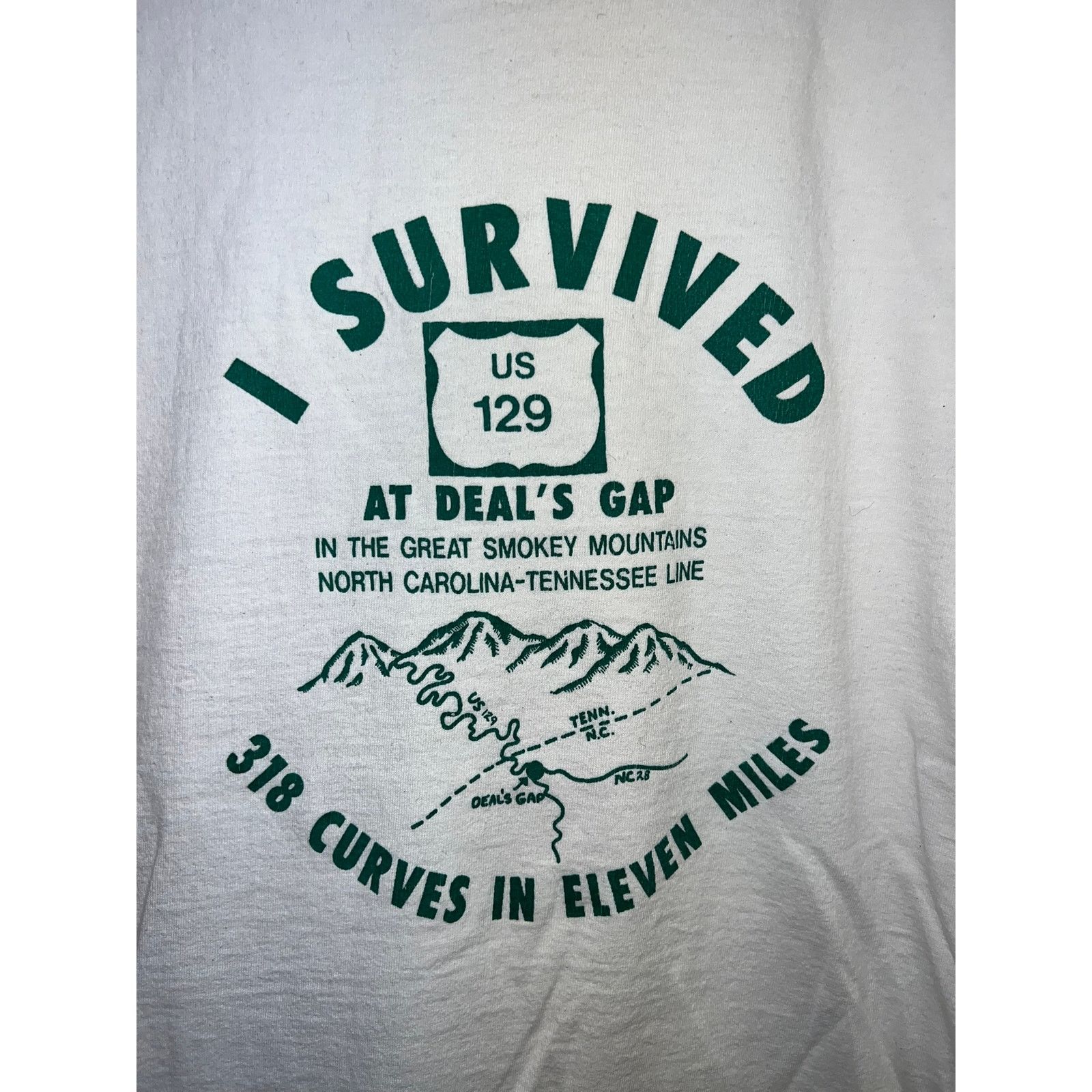 Vintage Vintage Great Smokey Mountains Shirt Deals Gap US 129 Tee XL Size US XL / EU 56 / 4 - 2 Thumbnail
