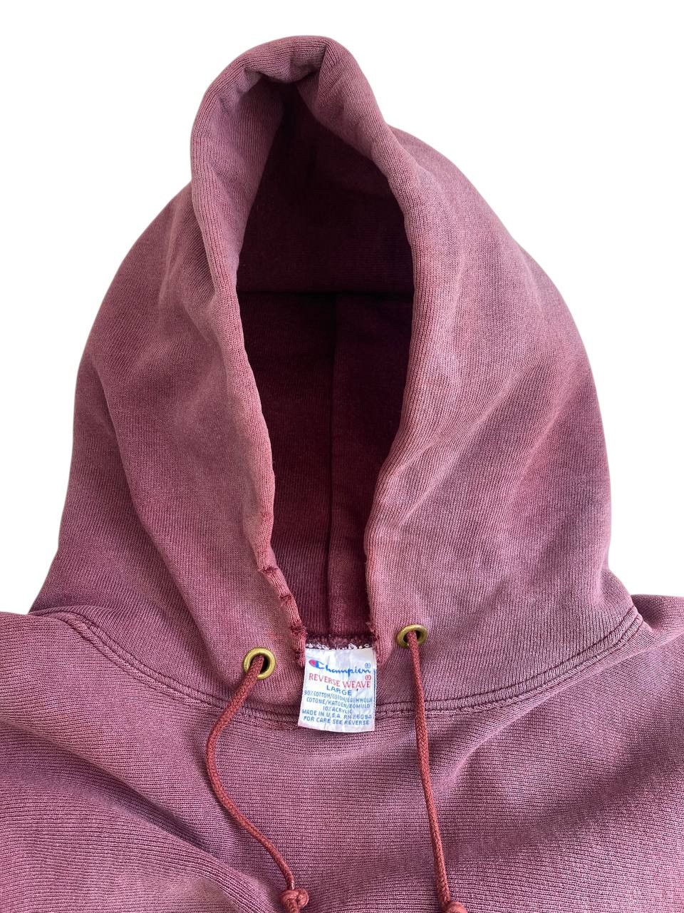 Champion Vintage 90’s Champion Reverse Weave Sunfaded Thrashed Hoodie Size US L / EU 52-54 / 3 - 4 Thumbnail