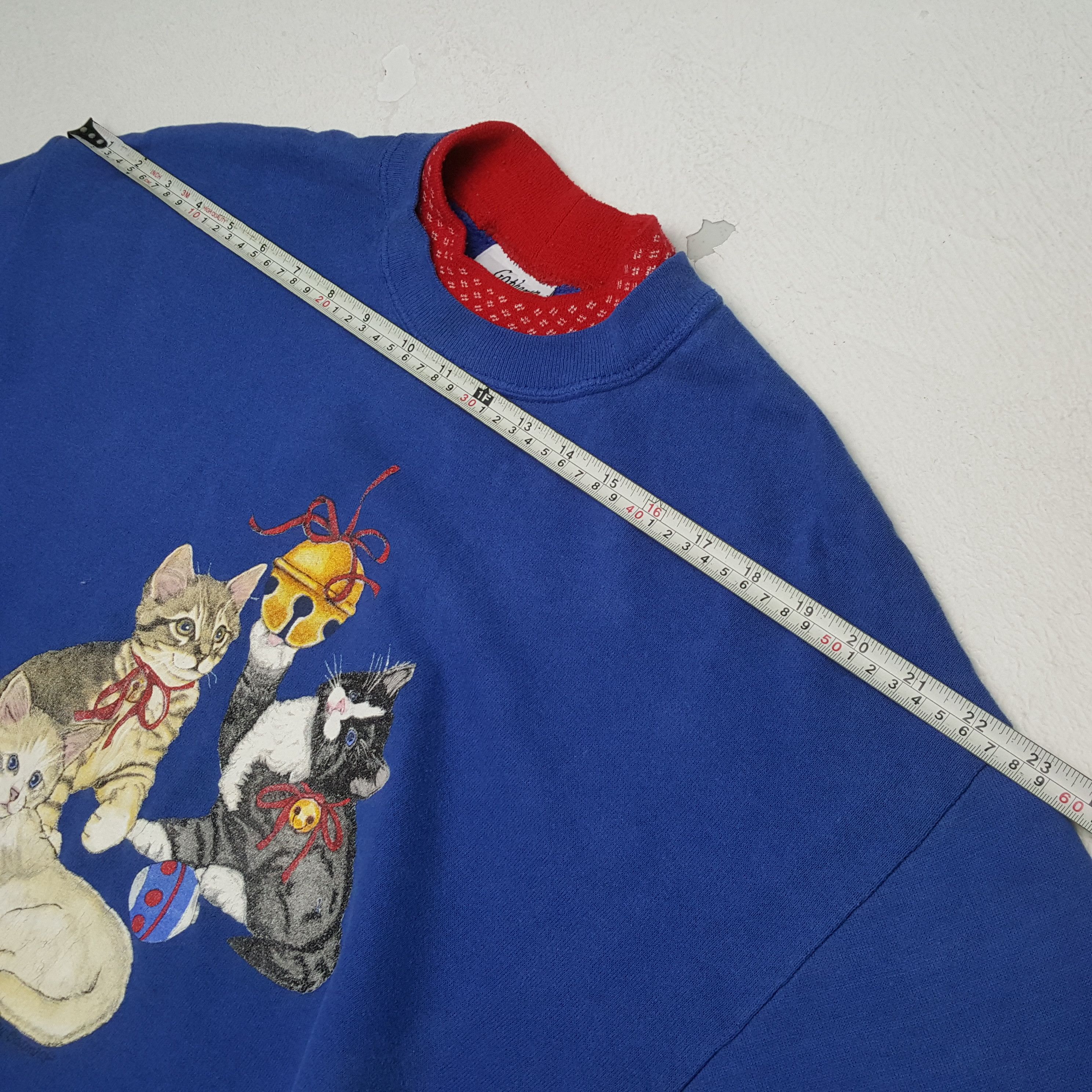 Vintage KITTTENS Design Streetwear Style Sweatshirt Size US M / EU 48-50 / 2 - 4 Thumbnail