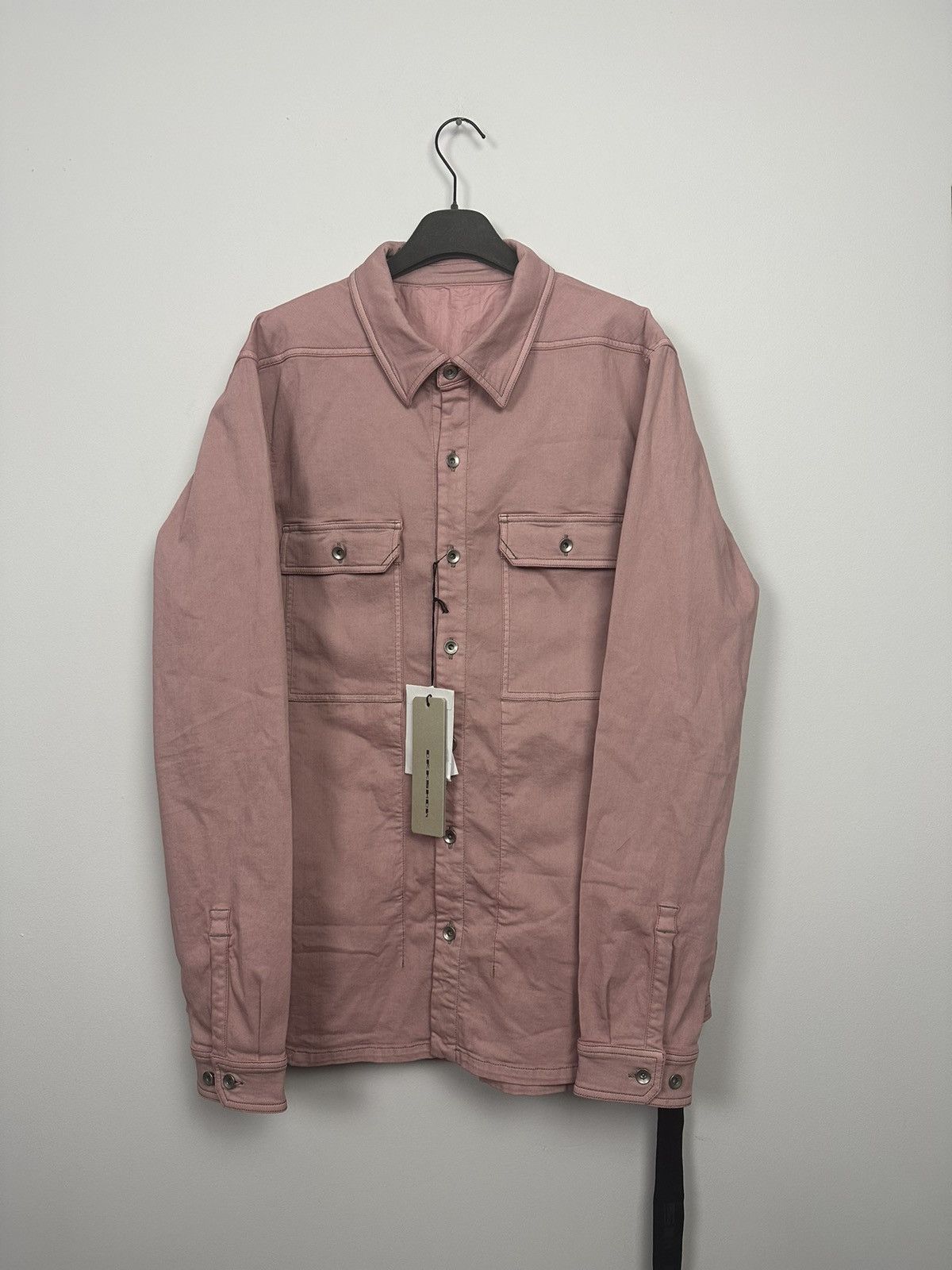 Rick Owens DRKSHDW Faded Pink Overshirt Size US L / EU 52-54 / 3 - 1 Thumbnail