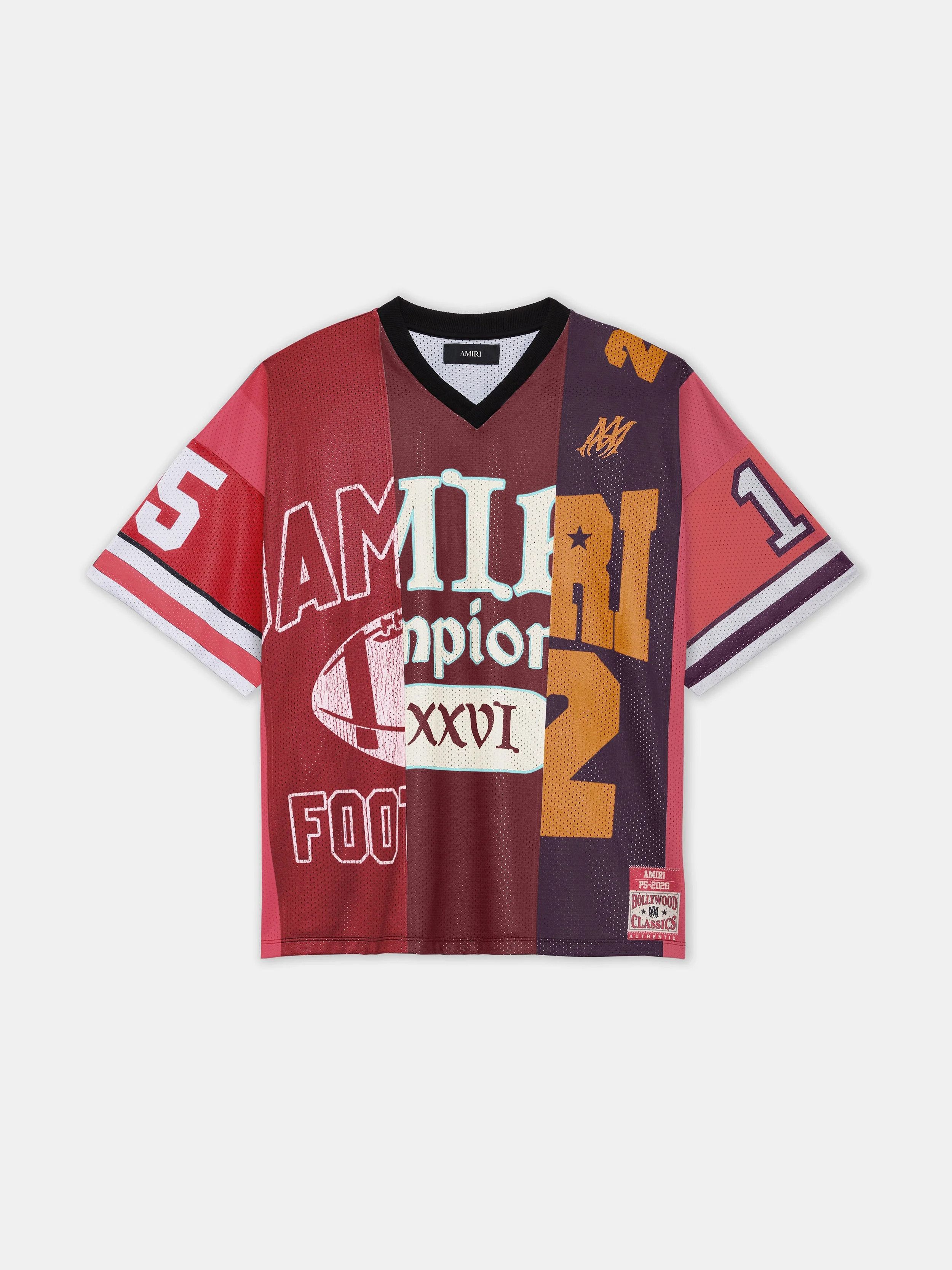 Amiri os11x0326 Spliced Oversized Mesh T-Shirt in Multicolor Size US S / EU 44-46 / 1 - 1 Thumbnail