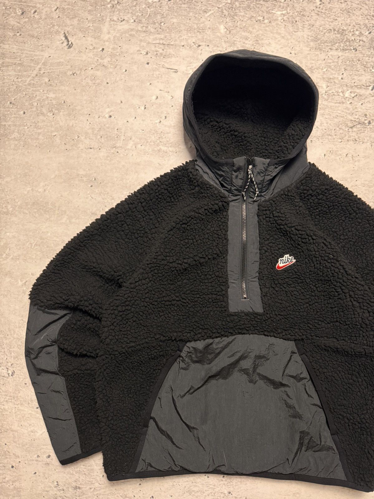 Nike × Vintage NIKE VINTAGE BASIC LOGO TEDDY FLEECE zip HOODIE Size US M / EU 48-50 / 2 - 2 Thumbnail