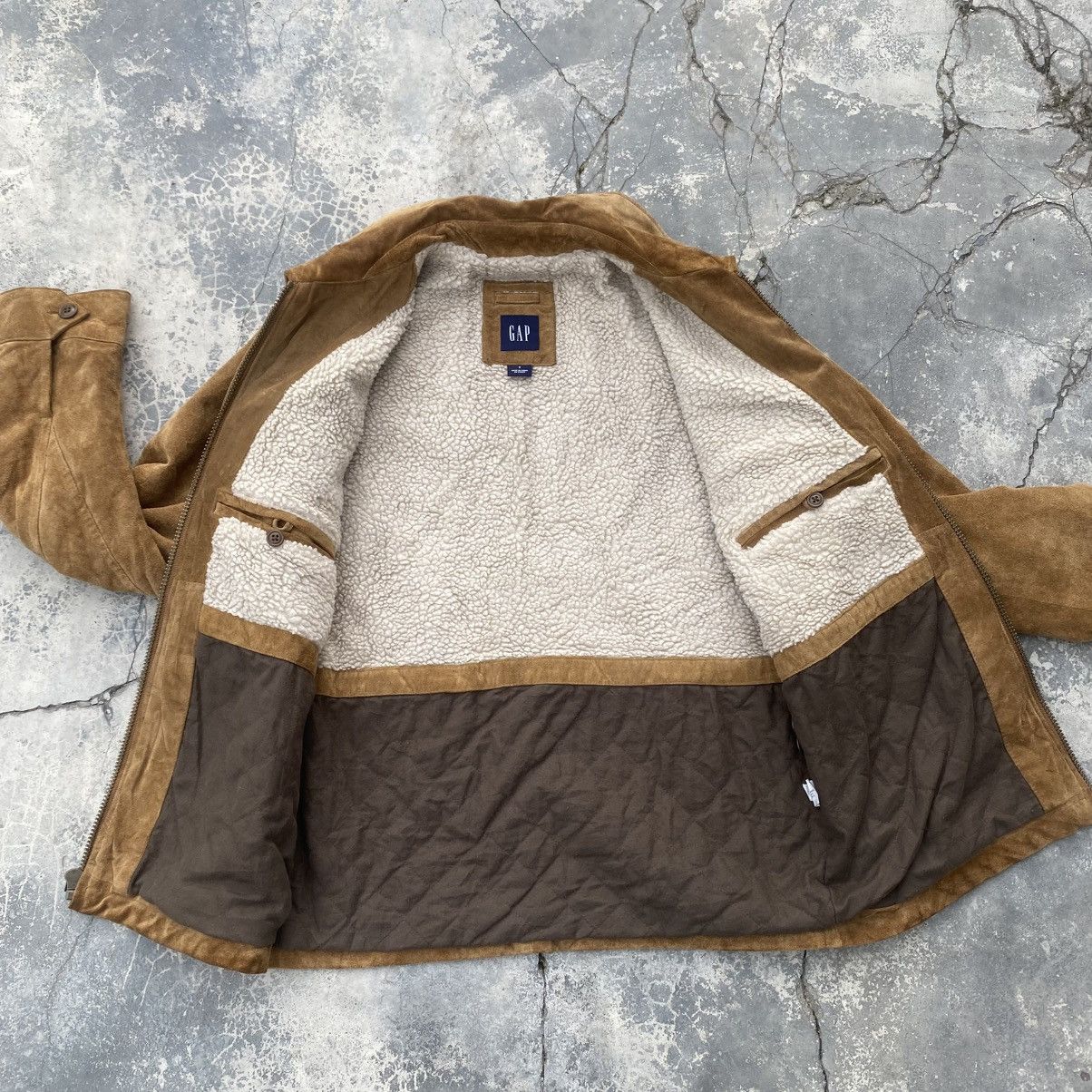 Gap Vintage GAP Authentic Suede Leather Jacket Size US L / EU 52-54 / 3 - 6 Thumbnail