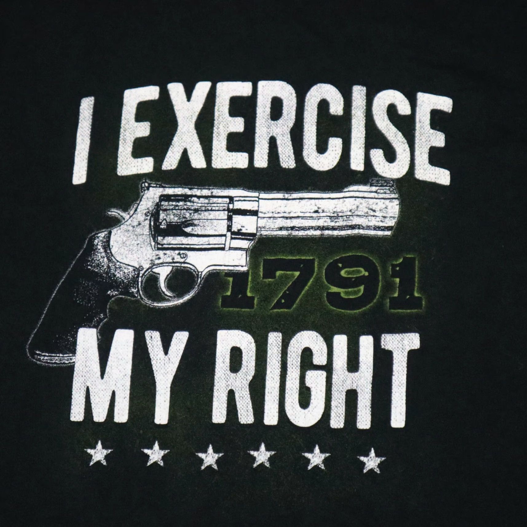 Vintage I Exercise My Second Amendment Right 1791 Pro Guns T Shirt Tee Mens L Black Shirts Gun Rights Graphic Tee Size US L / EU 52-54 / 3 - 2 Thumbnail