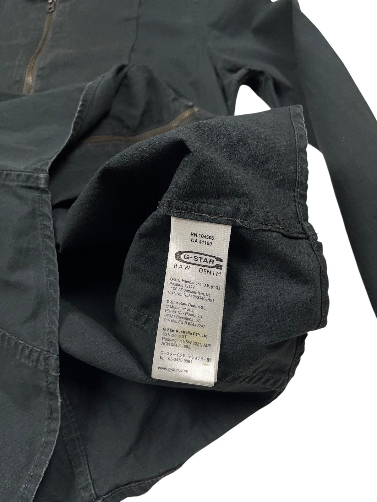 G-Star Vintage G-Star Raw Zip Biker Jacket Lightweight Overshirt Size S / US 4 / IT 40 - 9 Thumbnail