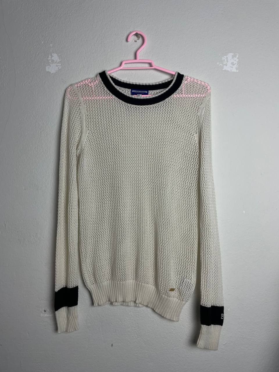 Burberry Burberry Blue Label Mesh Translucent Longsleeve Size US S / EU 44-46 / 1 - 1 Thumbnail