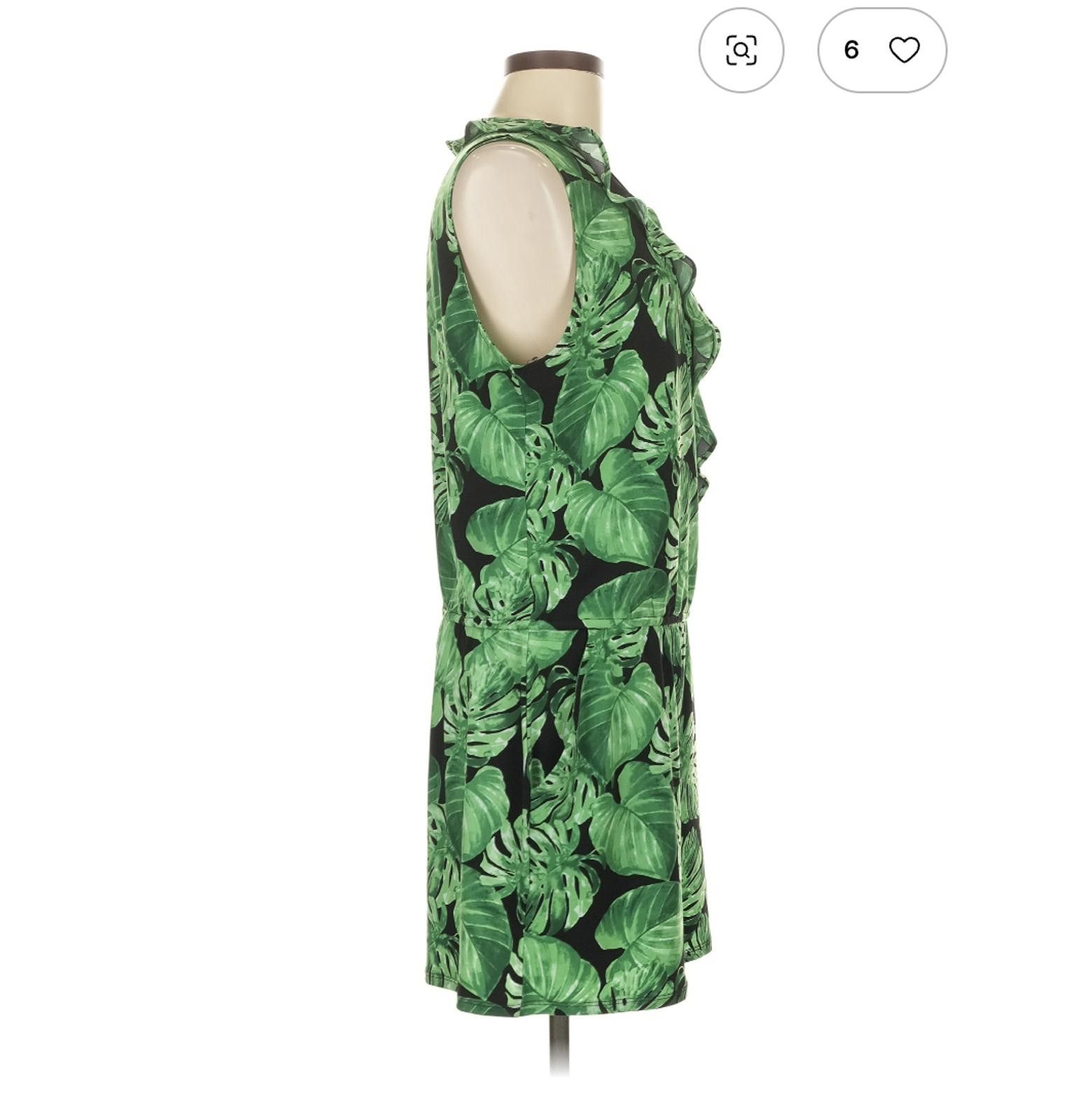 Other White House Black Market Tropical Print Romper Size M Size 32" / US 10 / IT 46 - 3 Thumbnail