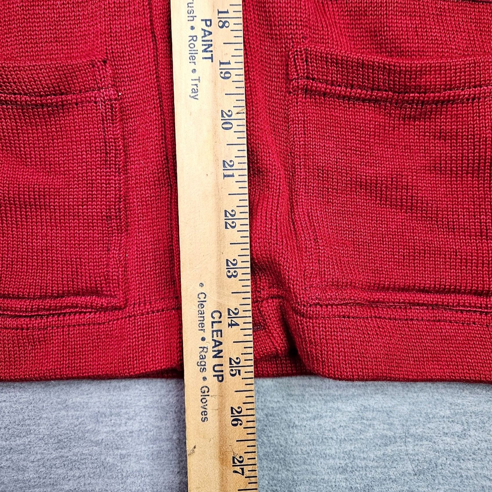 Holloway VINTAGE Burean Holloway Red Varsity Cardigan Letterman Sweater Size 40 Size S / US 4 / IT 40 - 6 Thumbnail