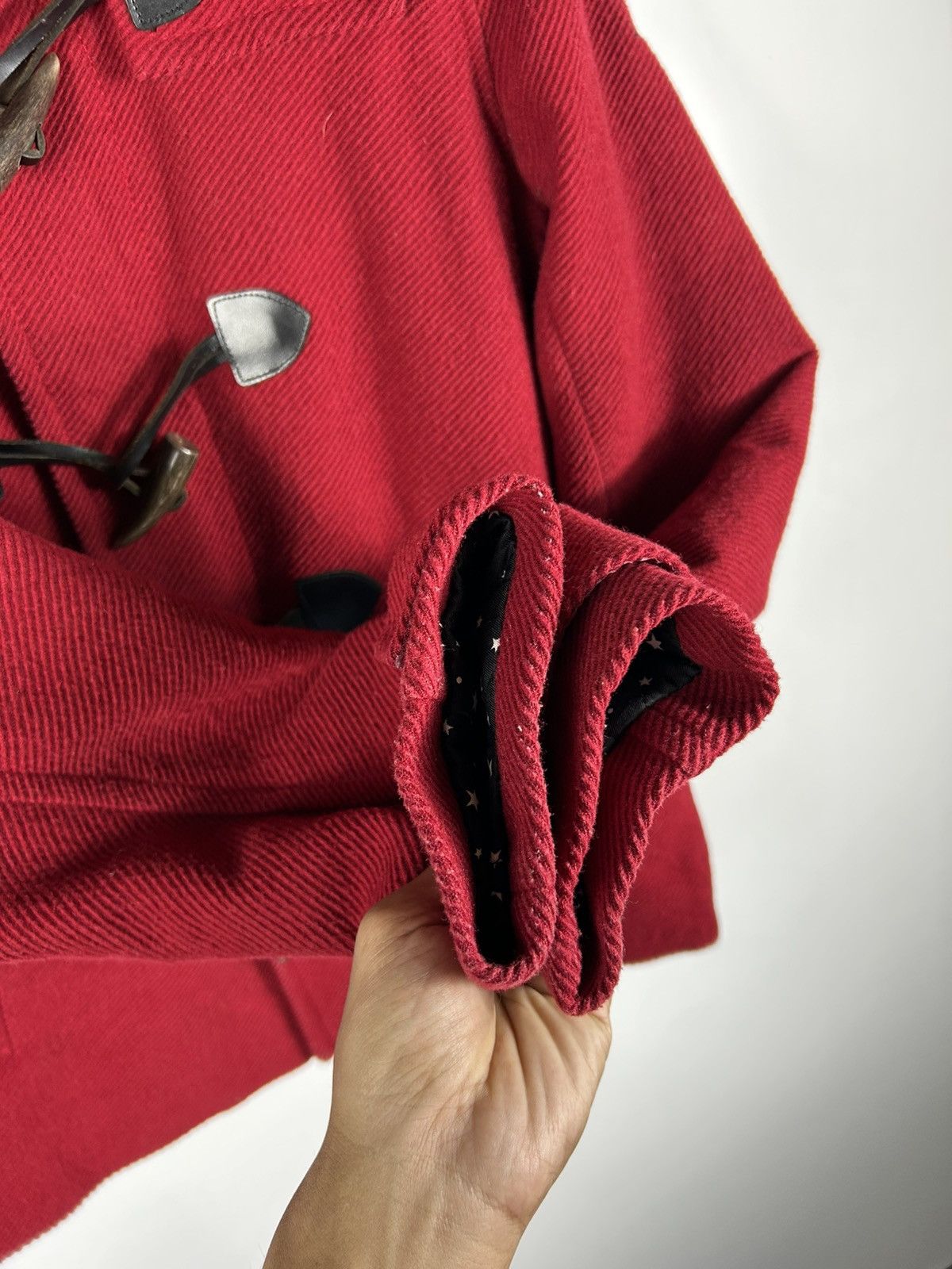Japanese Brand 🔥X-Girl Hooded Wool Duffle Coat Jacket Size XS / US 0-2 / IT 36-38 - 7 Thumbnail