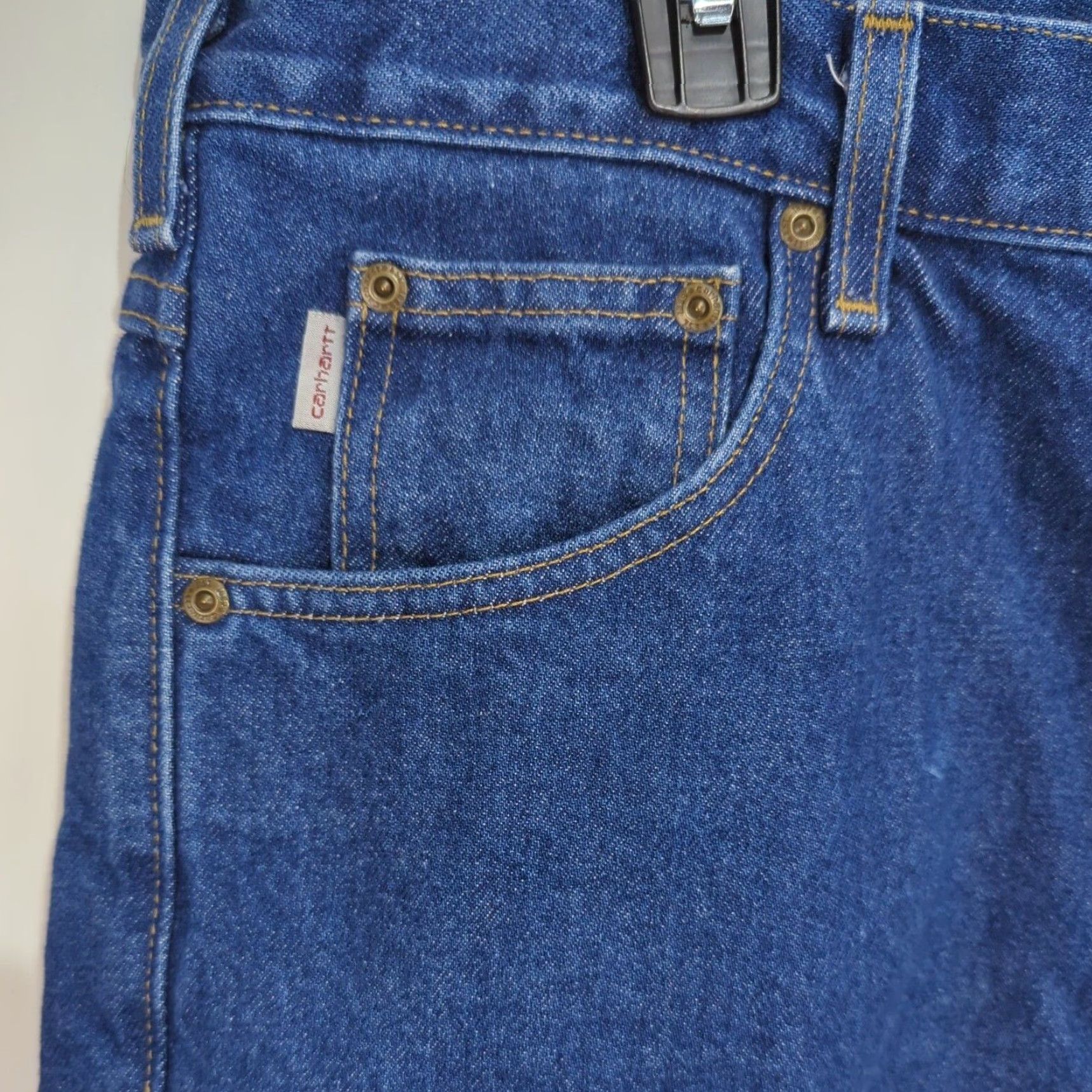 Carhartt VINTAGE Carhartt Jeans Men's 36x30 Blue Denim Pants Straight Leg Relaxed Fit Cotton Size US 36 / EU 52 - 3 Thumbnail