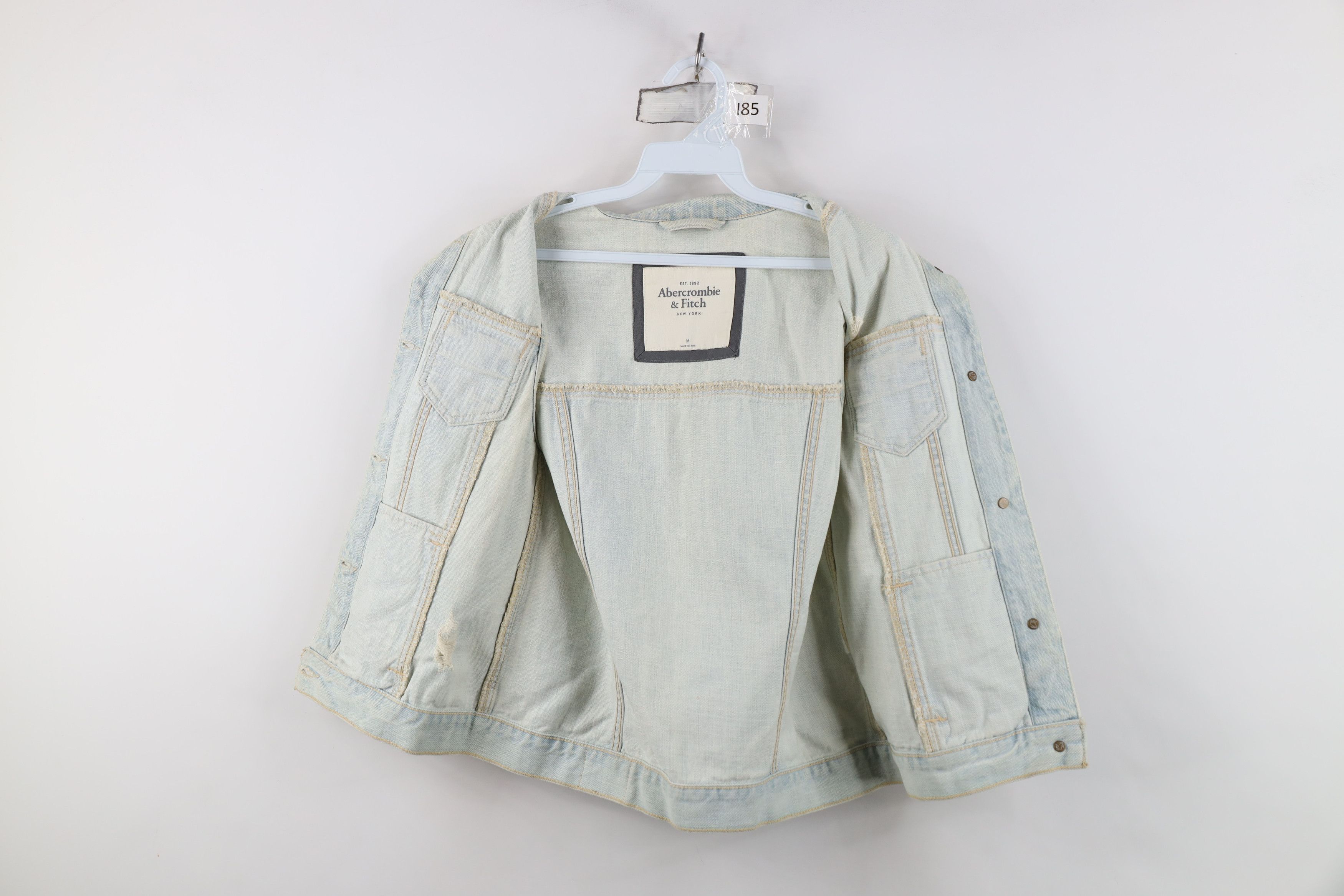 Abercrombie & Fitch Vintage Y2K Abercrombie & Fitch Denim Trucker Vest Jacket Size M / US 6-8 / IT 42-44 - 9 Thumbnail