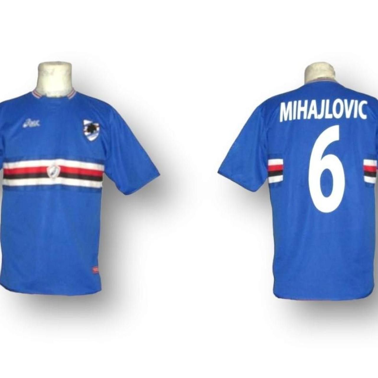 Asics Fc Sampdoria Home Shirt Jersey Size US M / EU 48-50 / 2 - 1 Thumbnail