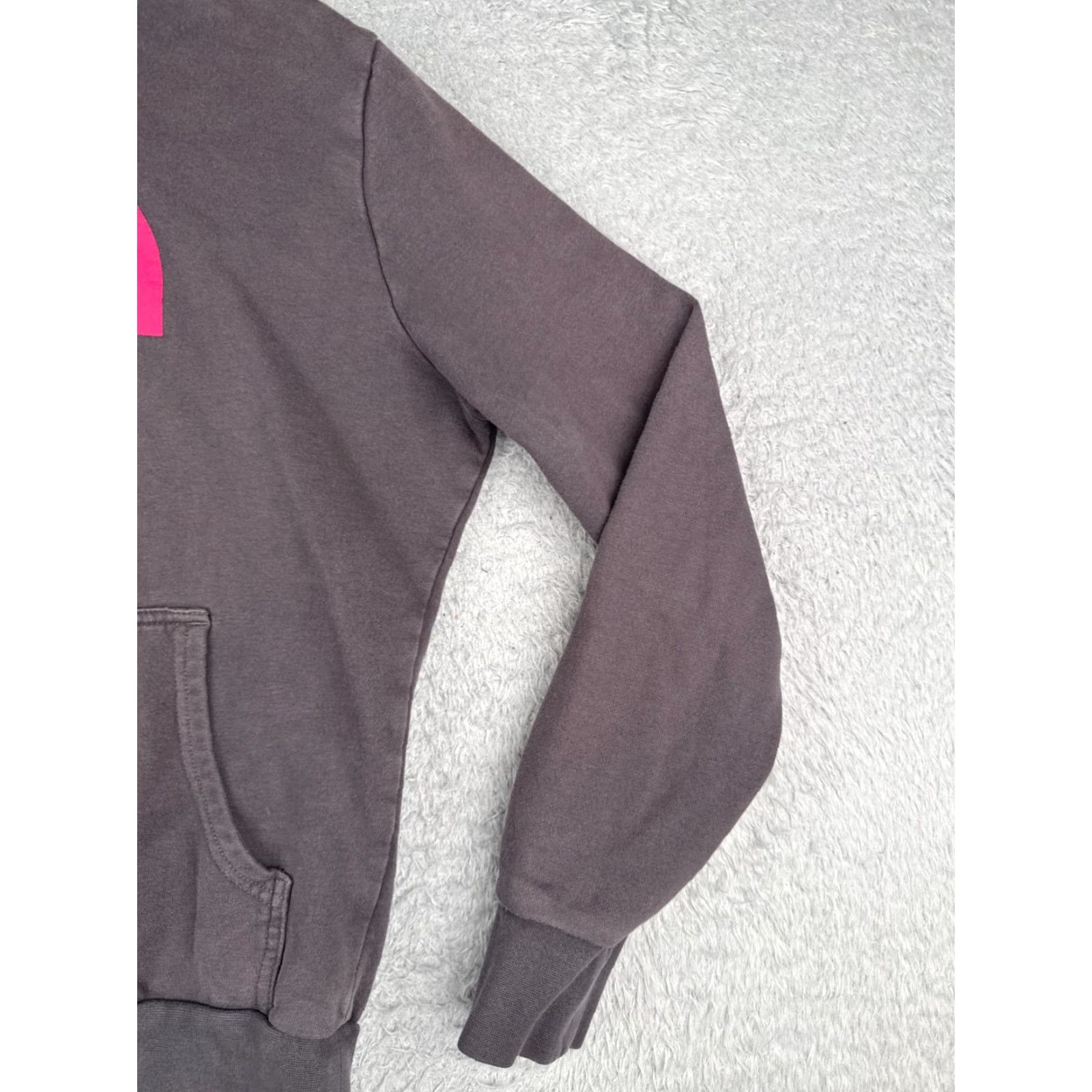 The North Face The North Face Hoodie Women Small Grayish Pink Pullover Pocket Cotton Size S / US 4 / IT 40 - 2 Thumbnail