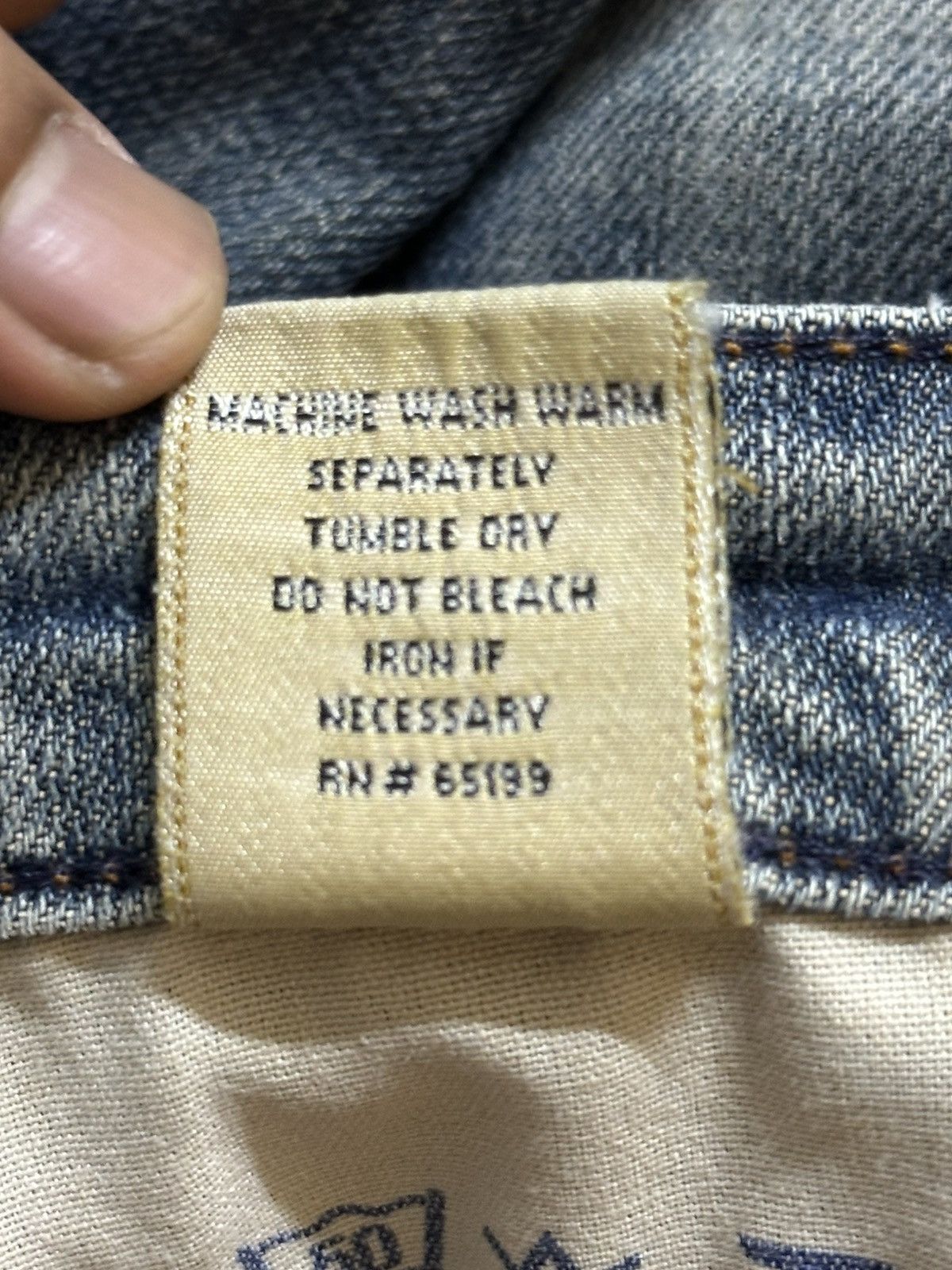 Other Vintage Japanese Brand Blue Faded Wash Style Flare Jeans Size US 28 / EU 44 - 9 Thumbnail