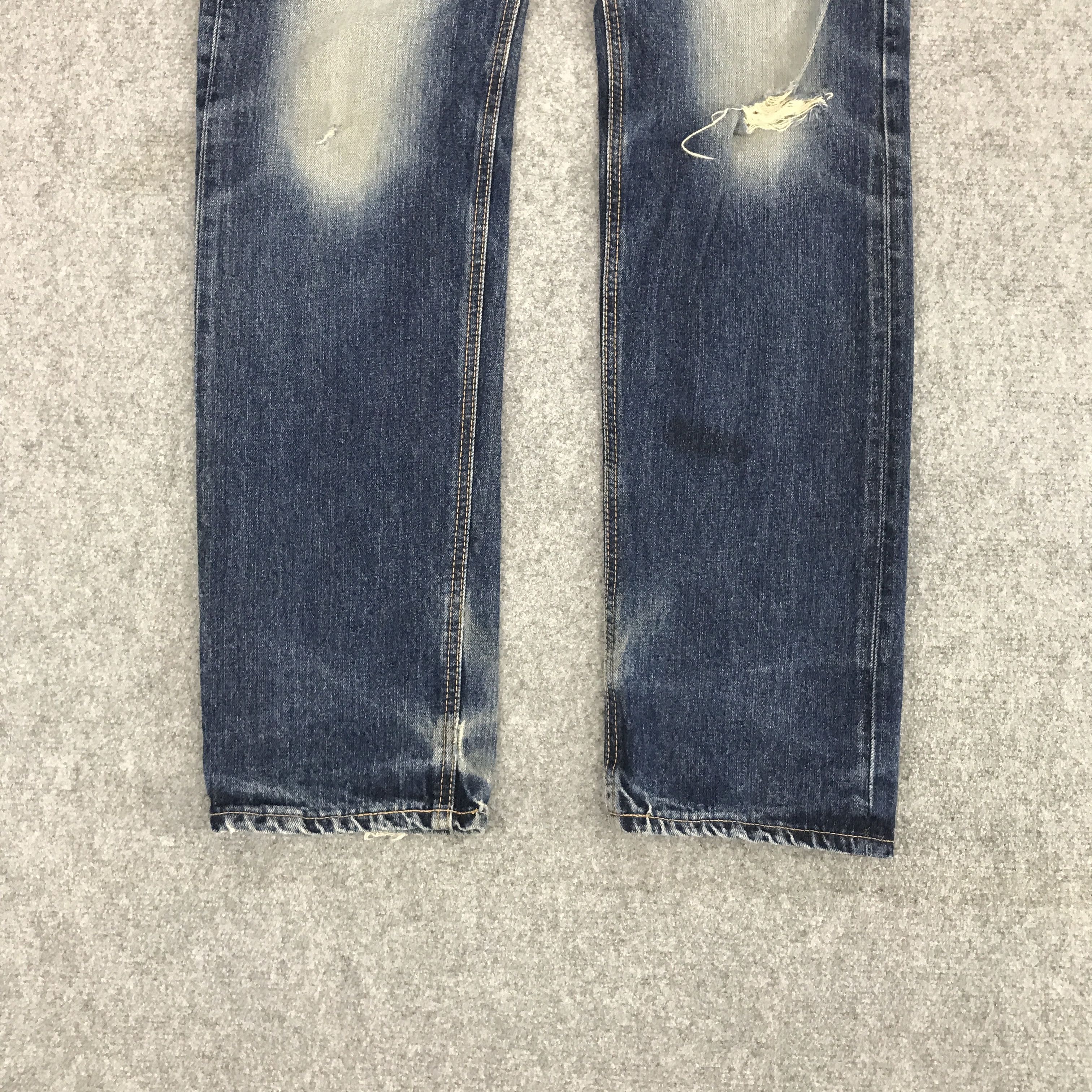 Edwin JAPAN EDWIN DISTRESSED FADED DENIM PANTS Size US 30 / EU 46 - 4 Thumbnail