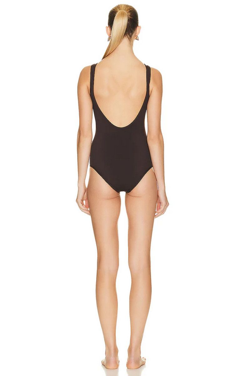Bottega Veneta BOTTEGA VENETA brown one piece swimsuit Size Medium 6 US Size 28" / US 6 / IT 42 - 2 Thumbnail