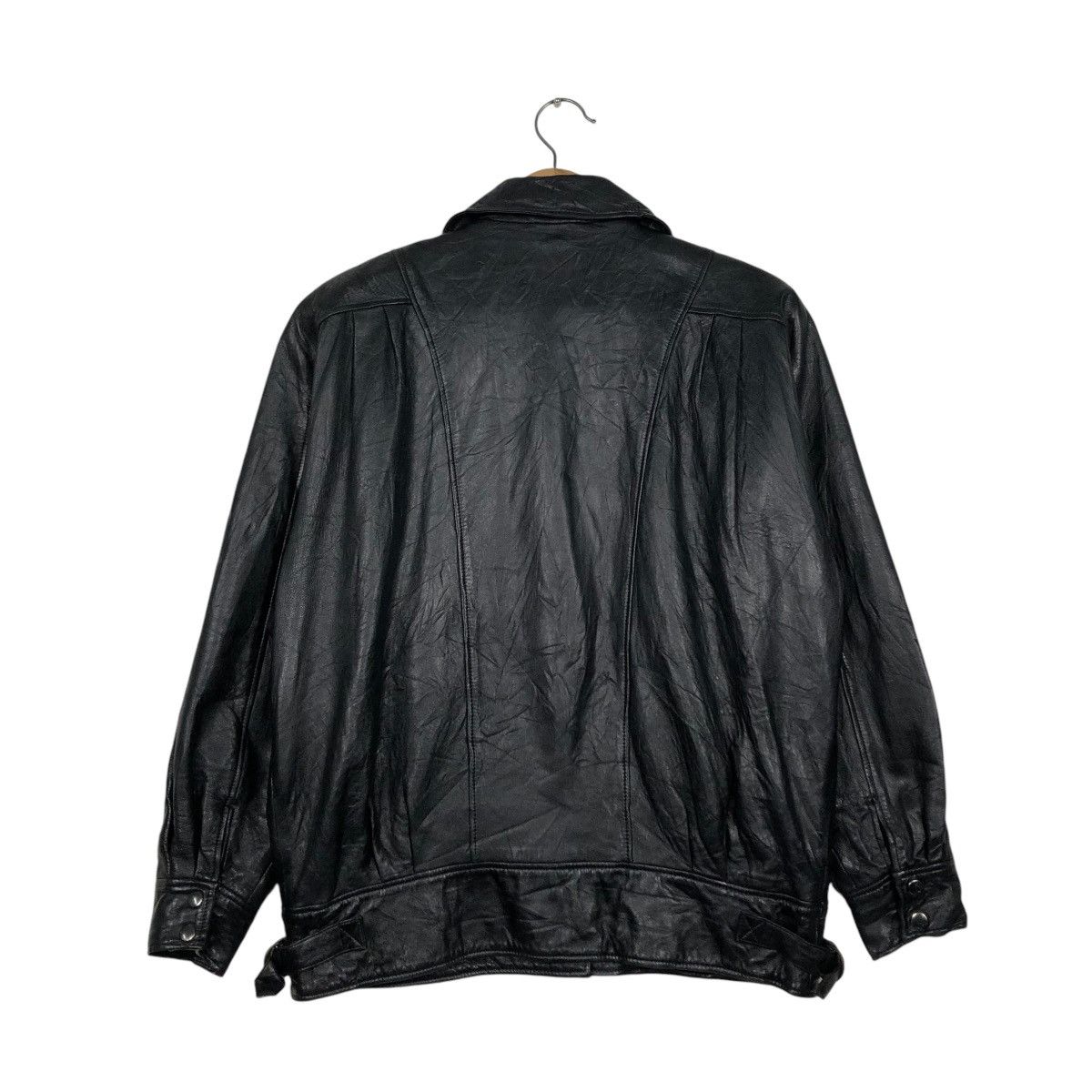 Japanese Brand 🔥VINTAGE BIKER LEATHER JACKET SHYNING HEART ISSEY MIYAKE Size US M / EU 48-50 / 2 - 10 Thumbnail