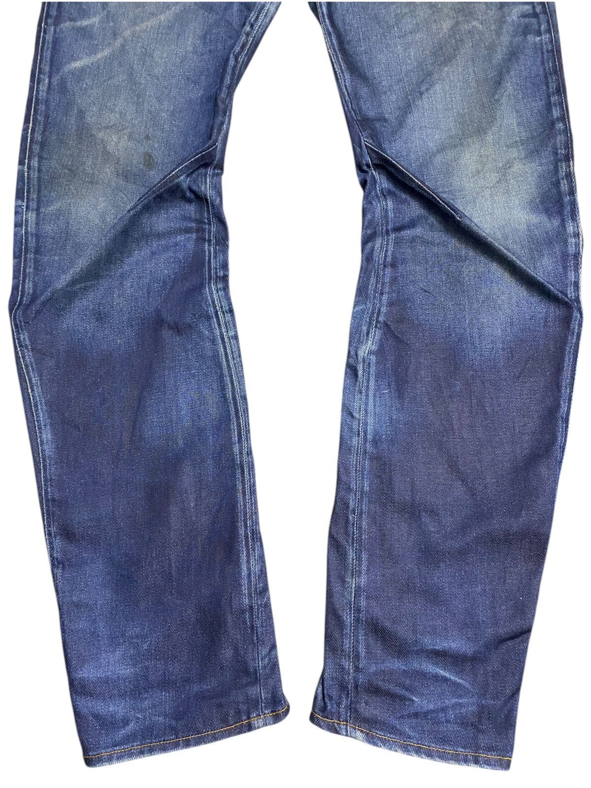 G-Star Vintage Japanese Brands Raw Twist Leg Distressed Slim Jeans Size US 33 - 5 Thumbnail