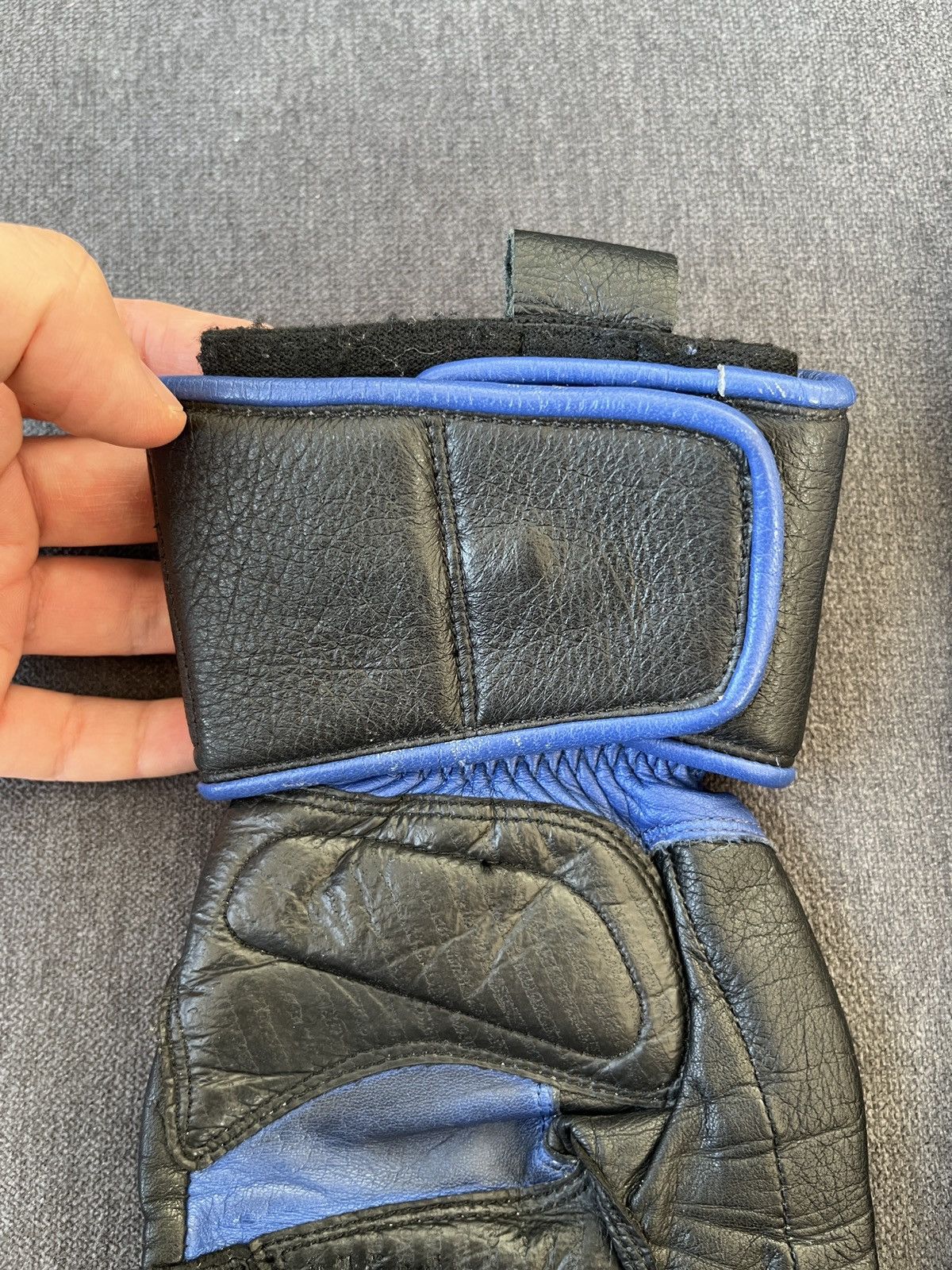 Dainese Dainese Blue Leather Moto Protective Biker Gloves Size ONE SIZE - 8 Thumbnail