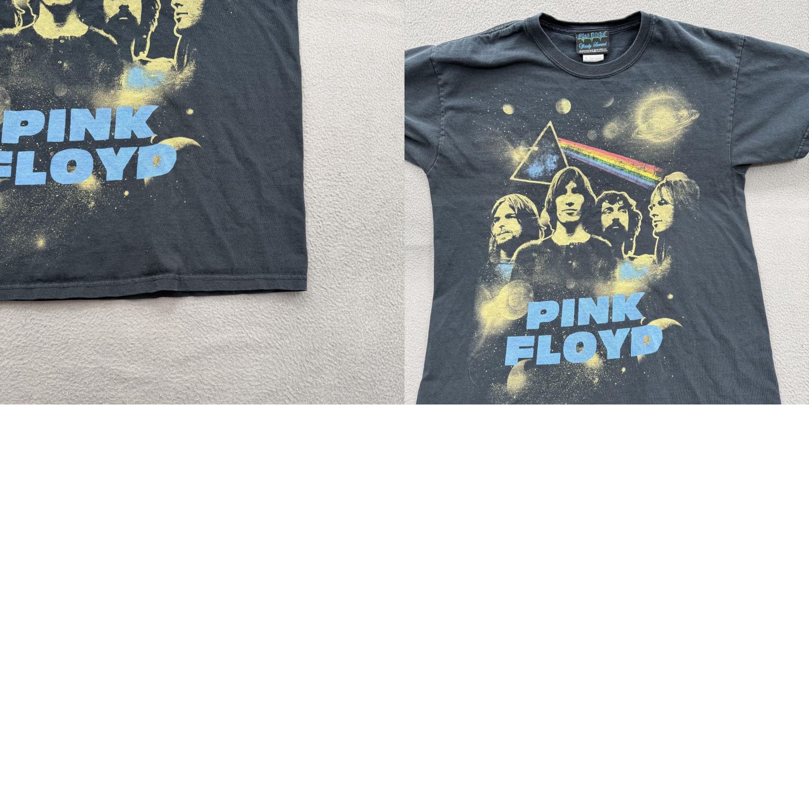 Vintage Pink Floyd Shirt Mens Medium Black Band Graphic Tee Dark Side Moon Space Galaxy Size US M / EU 48-50 / 2 - 8 Thumbnail
