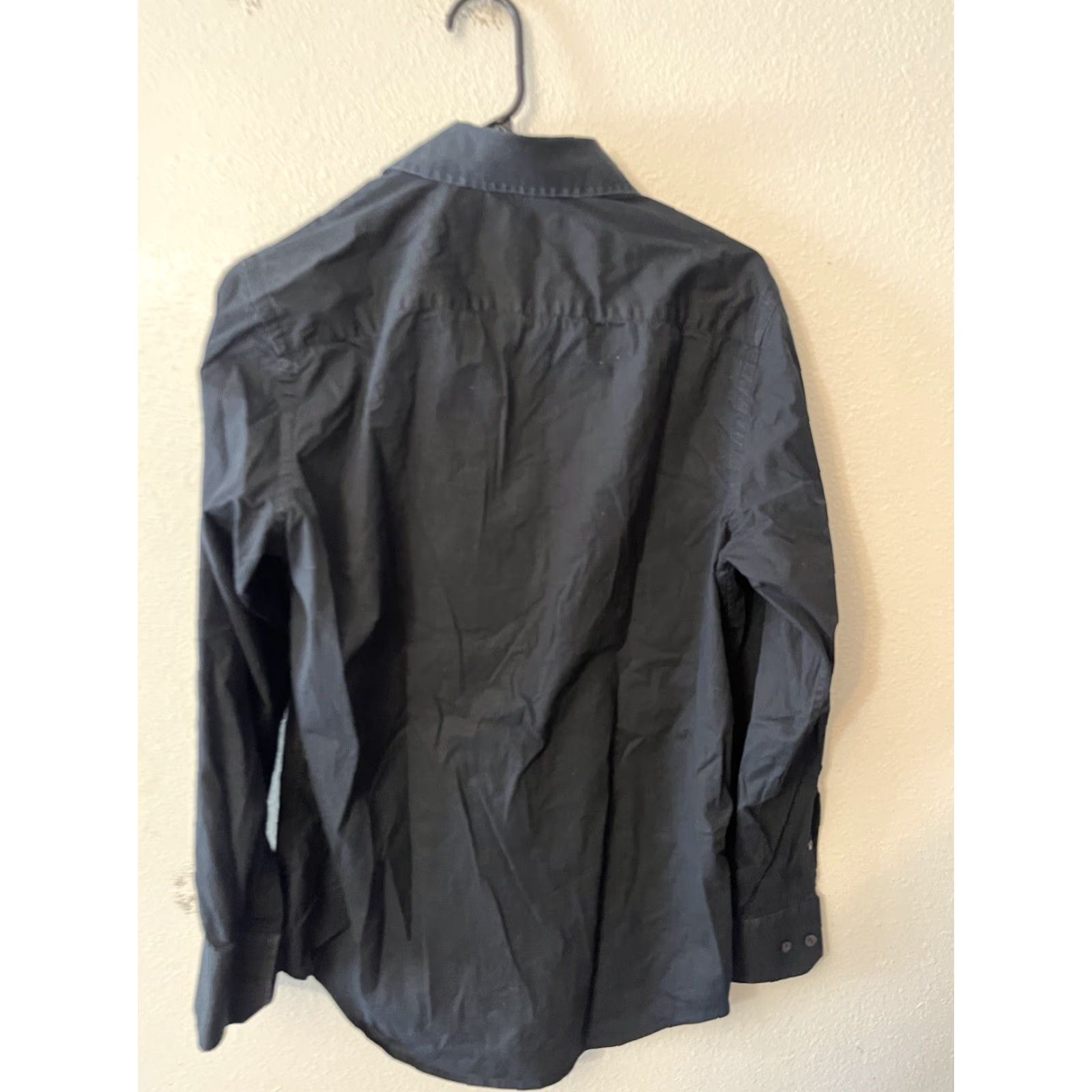 Banana Republic Banana Republic Shirt Mens Black Stretch Classic Fit Button Up Solid Small Y2K Slm Regular Button-Down Collared Long Sleeve Size US S / EU 44-46 / 1 - 3 Thumbnail