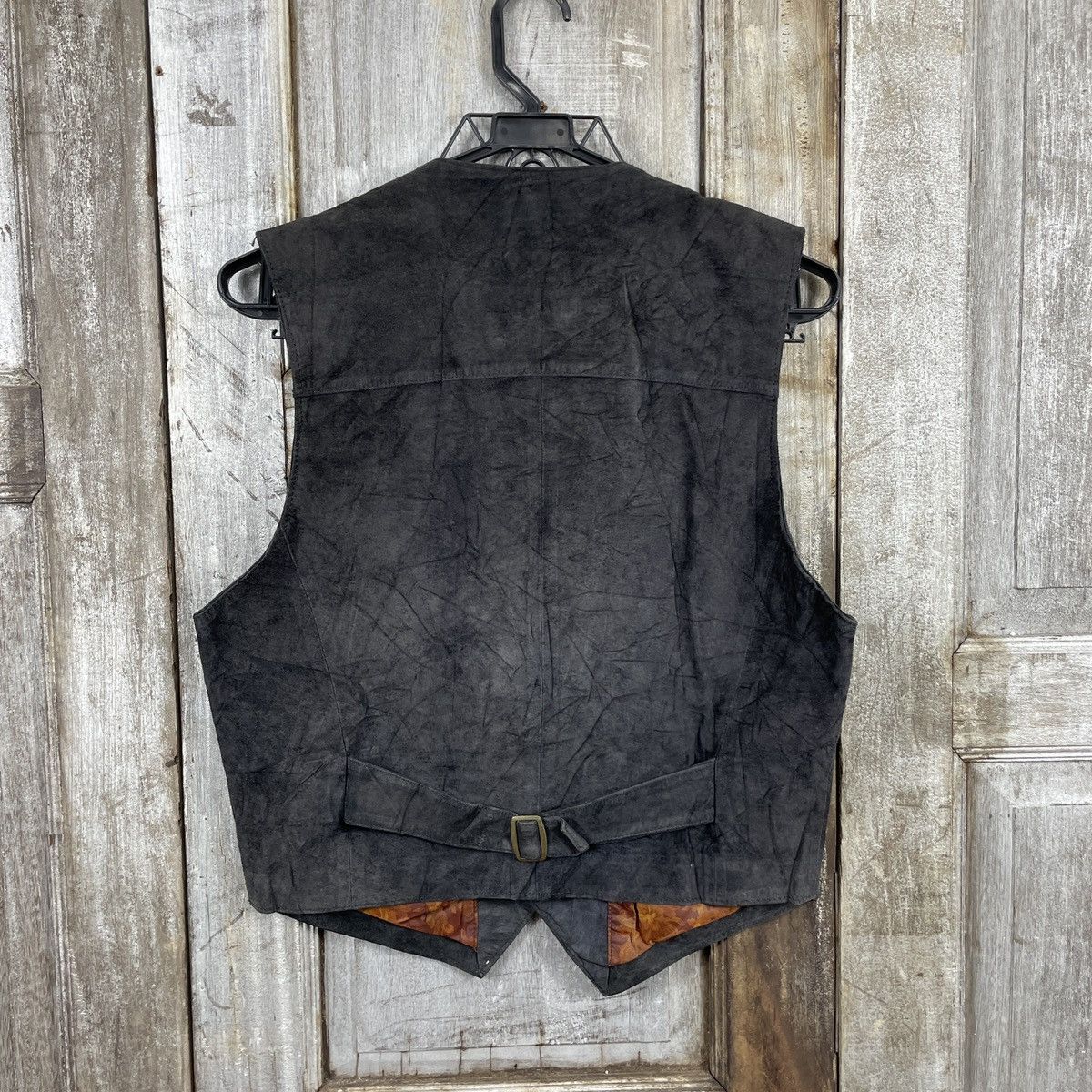 Leather Vintage Italian Designers Vest Leather Jacket Size US M / EU 48-50 / 2 - 2 Thumbnail