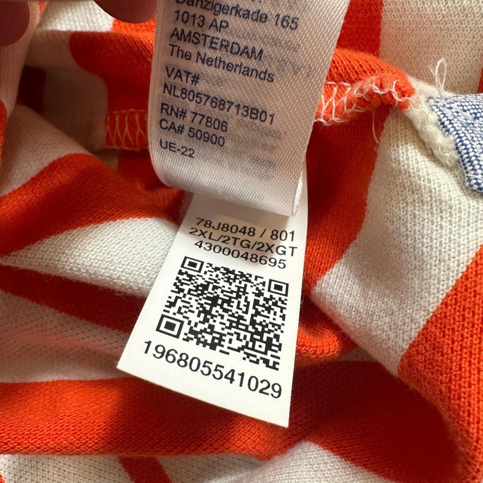 Tommy Hilfiger Tommy Hilfiger Polo Shirt Men's 2XLT Big & Tall Orange White Size US XXL / EU 58 / 5 - 6 Thumbnail