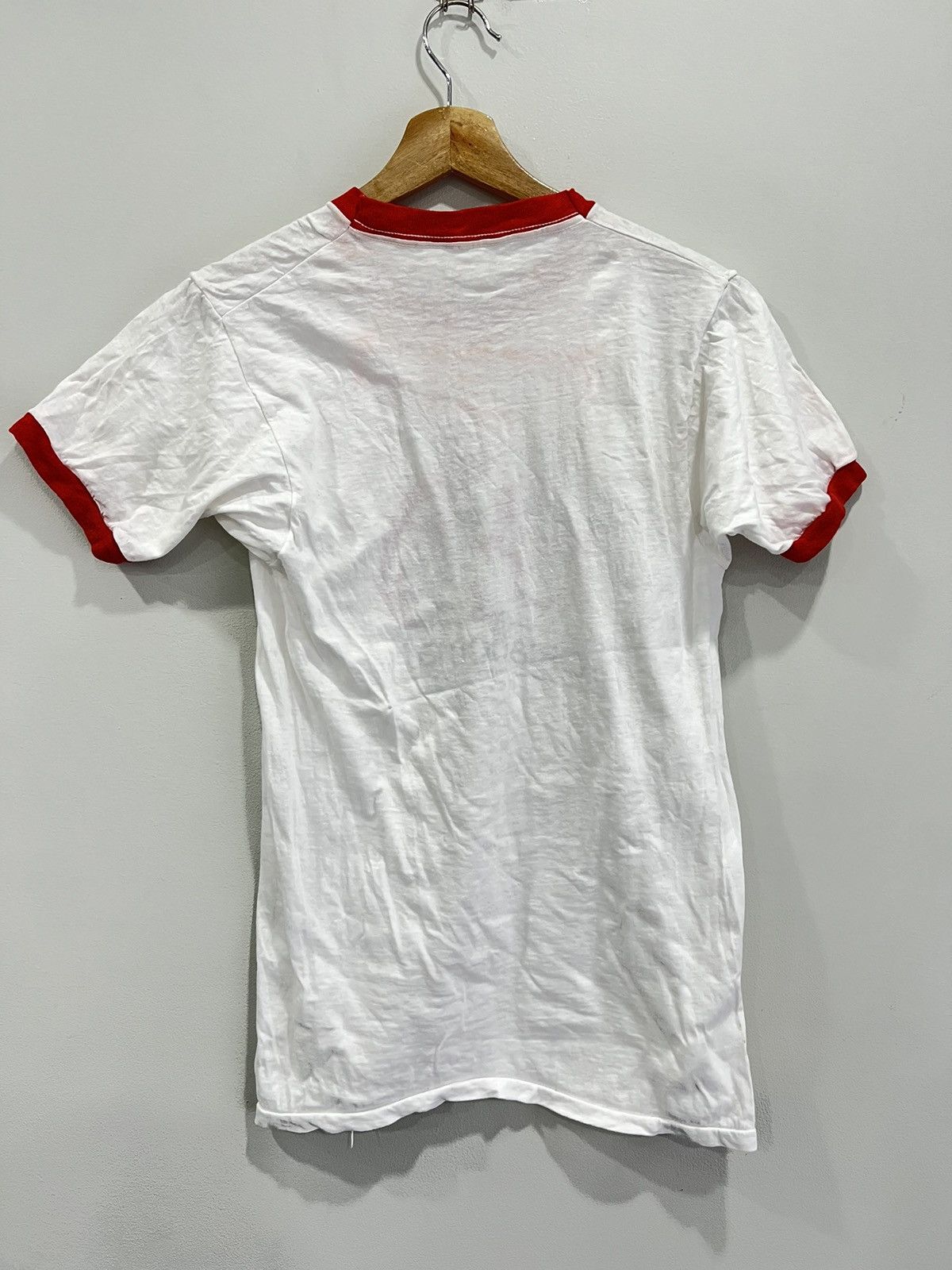 Vintage Vintage Oklahoma Basketball Ringer Tee Shirt 70s Size US L / EU 52-54 / 3 - 2 Thumbnail