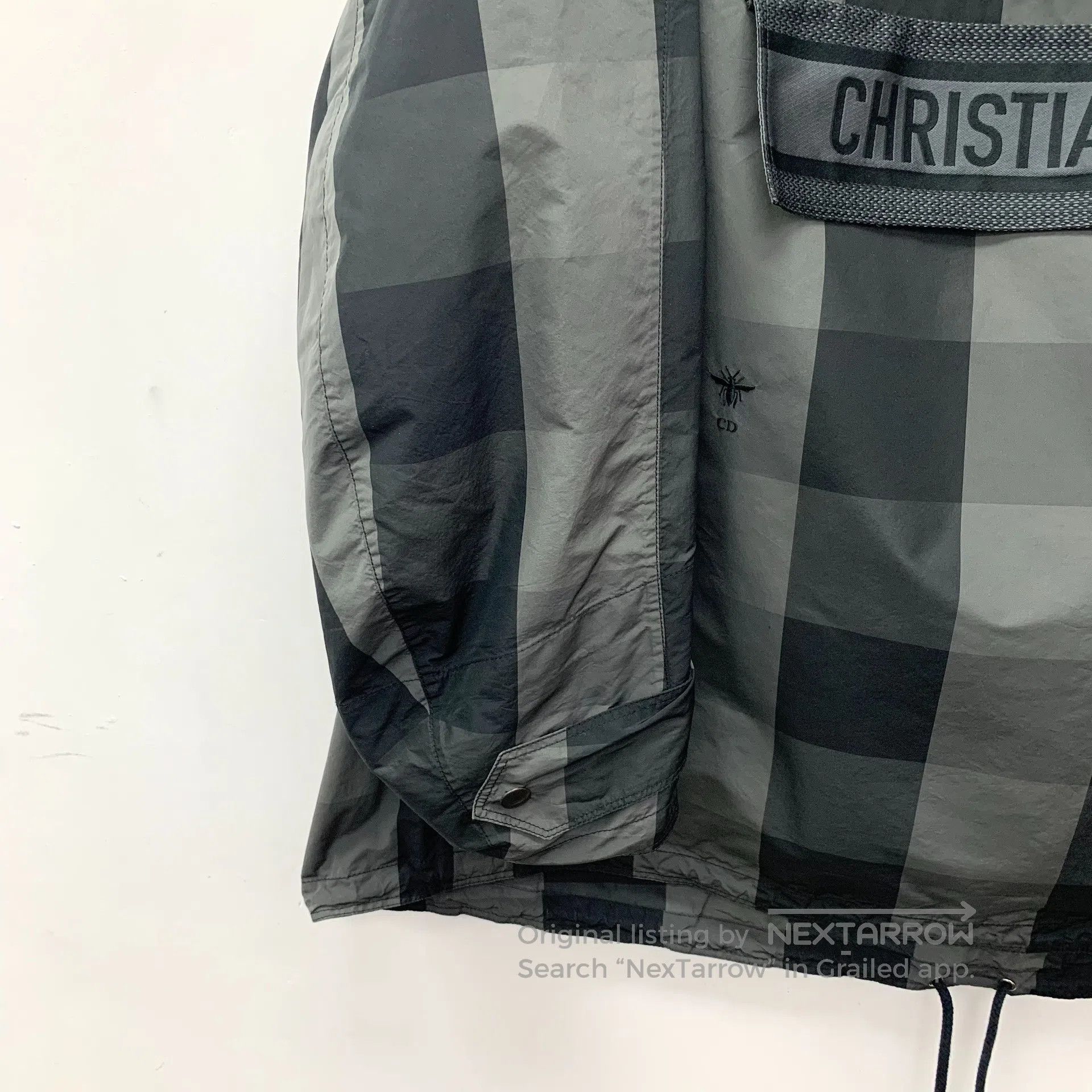 Dior Dior Color Block Plaid Logo Letter Half-zip Hooded Long-sl Size US XS / EU 42 / 0 - 4 Thumbnail