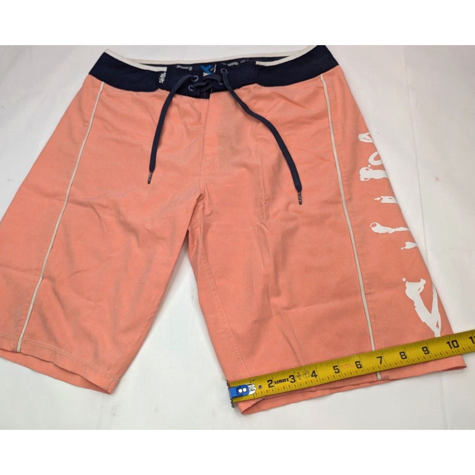 Vintage Salt Life SLX-QD Swim Trunks Men 30 Board Shorts 10 Inseam Blue Polyester Spandex Breathable Pockets Drawstring Beach Fish Outdoor Surfing - Mens Size US 30 / EU 46 - 2 Thumbnail