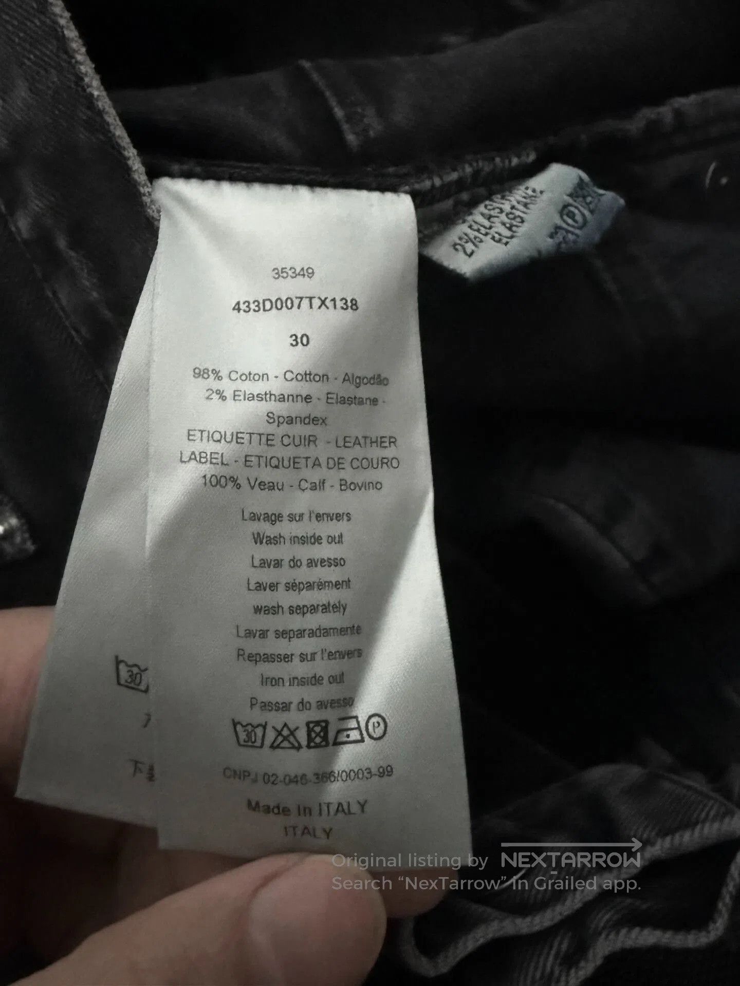 Dior Dior Homme Black Denim Jeans Size 30. Size US 30 / EU 46 - 6 Thumbnail