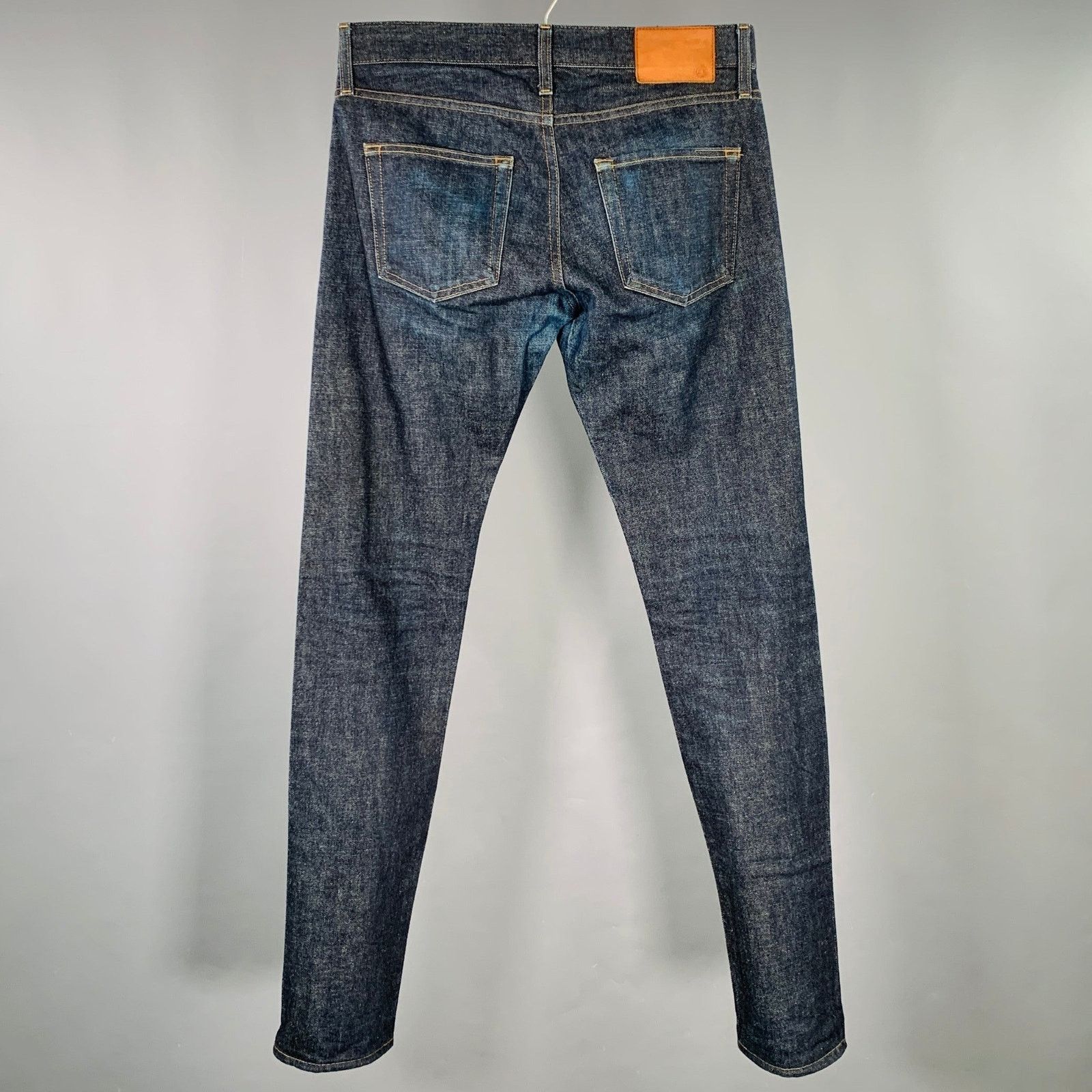 AG Adriano Goldschmied 30 Navy Contrast Stitch Cotton Slim Five Pockets Jeans Size US 30 / EU 46 - 3 Thumbnail