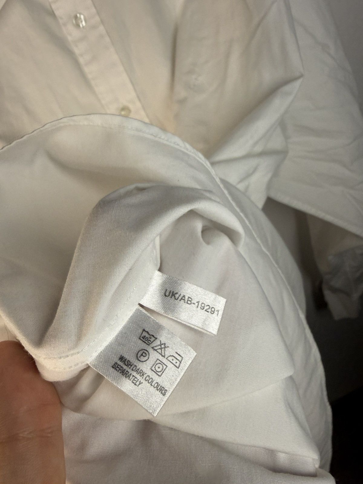 Yves Saint Laurent White YSL Shirt Dress Button Up Classic Logo Size US XXL / EU 58 / 5 - 5 Thumbnail