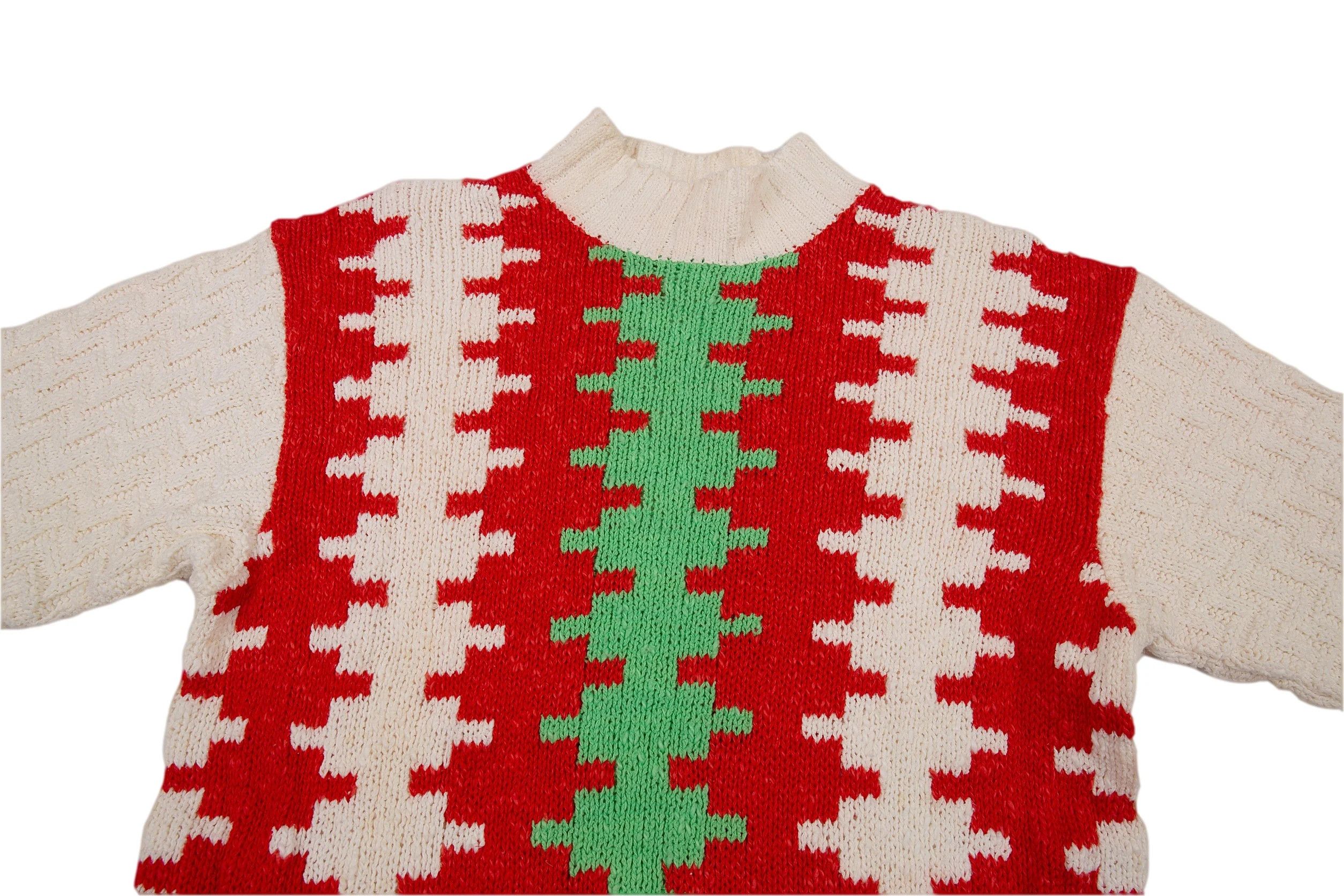 Yohji Yamamoto Yohji Yamamoto Cotton Pattern Knit Sweater Size US M / EU 48-50 / 2 - 2 Thumbnail