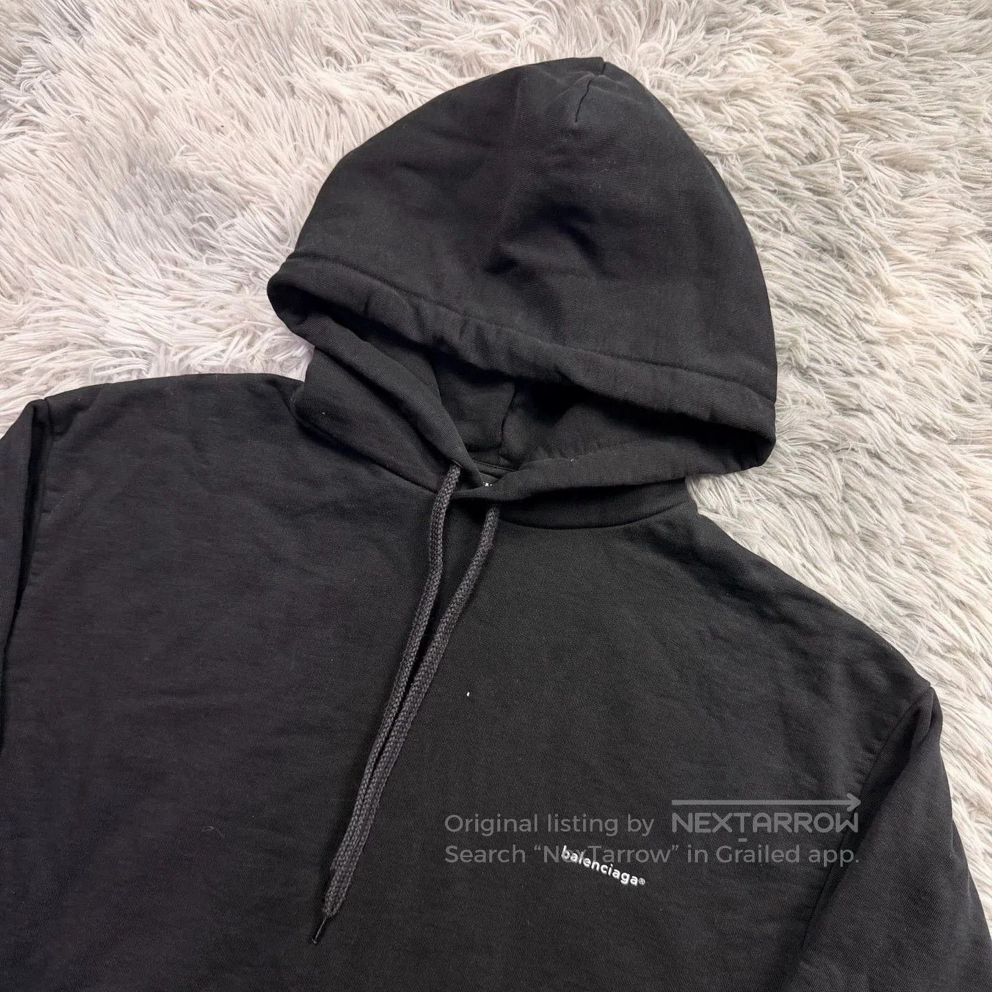 Balenciaga balenciaga logo hoodie in black size m. Size US M / EU 48-50 / 2 - 2 Thumbnail