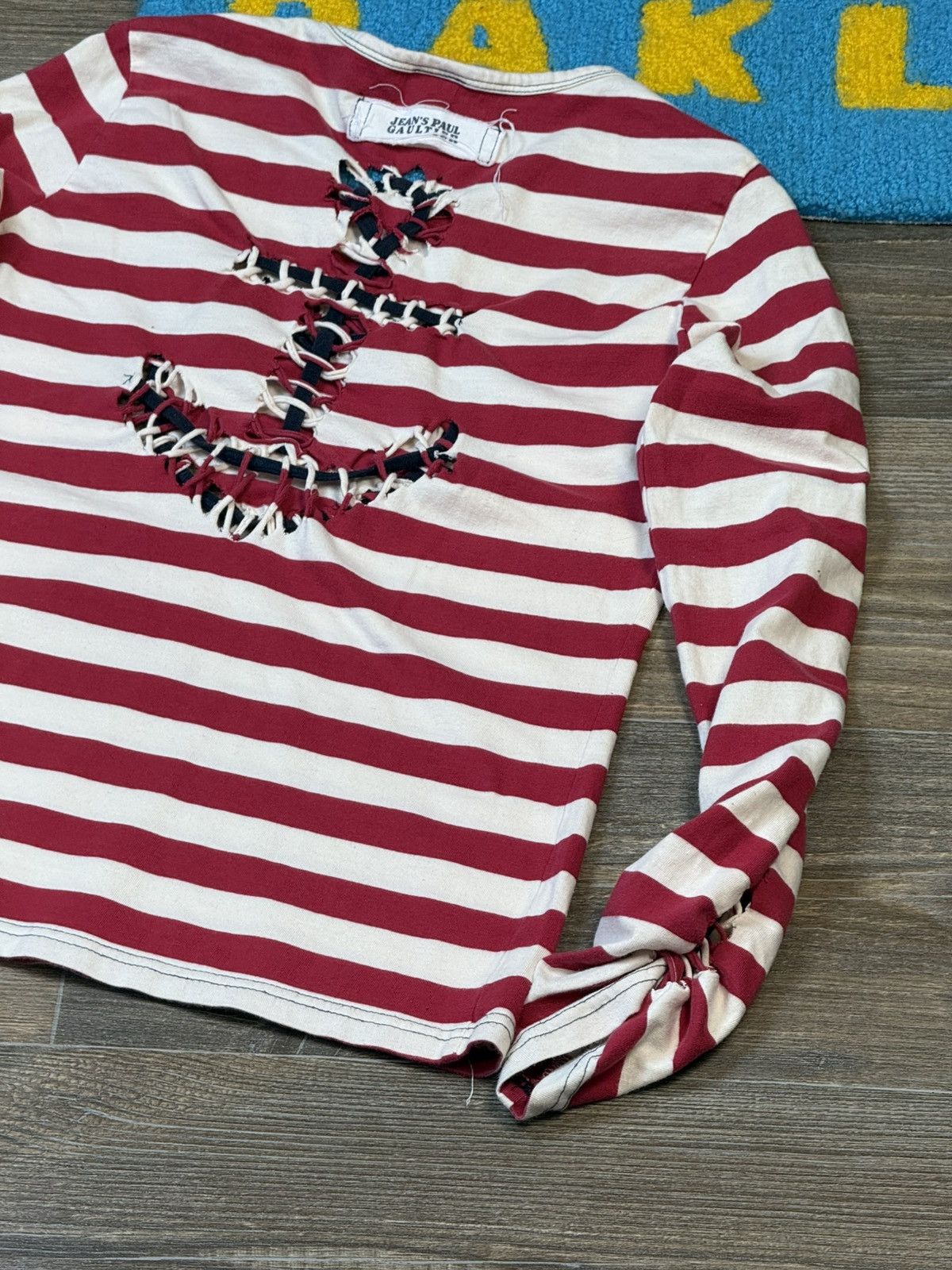 Jean Paul Gaultier Vintage Jean Paul Gaultier Heart Anchor Cutout Long Sleeve Size L / US 10 / IT 46 - 11 Thumbnail