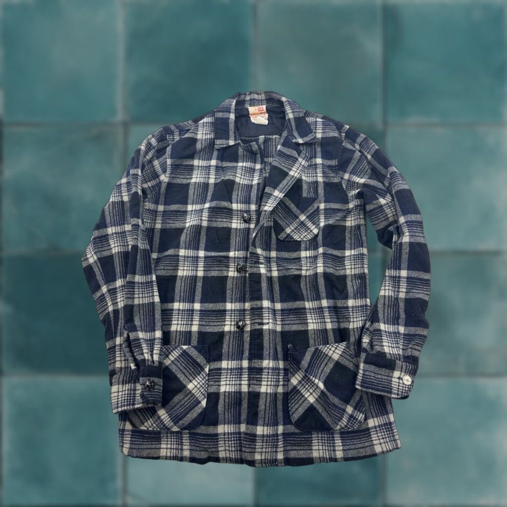 Levi's VINTAGE Levi's Jacket Mens L Plaid Wool Shacket Flannel Overshirt Size US L / EU 52-54 / 3 - 1 Thumbnail