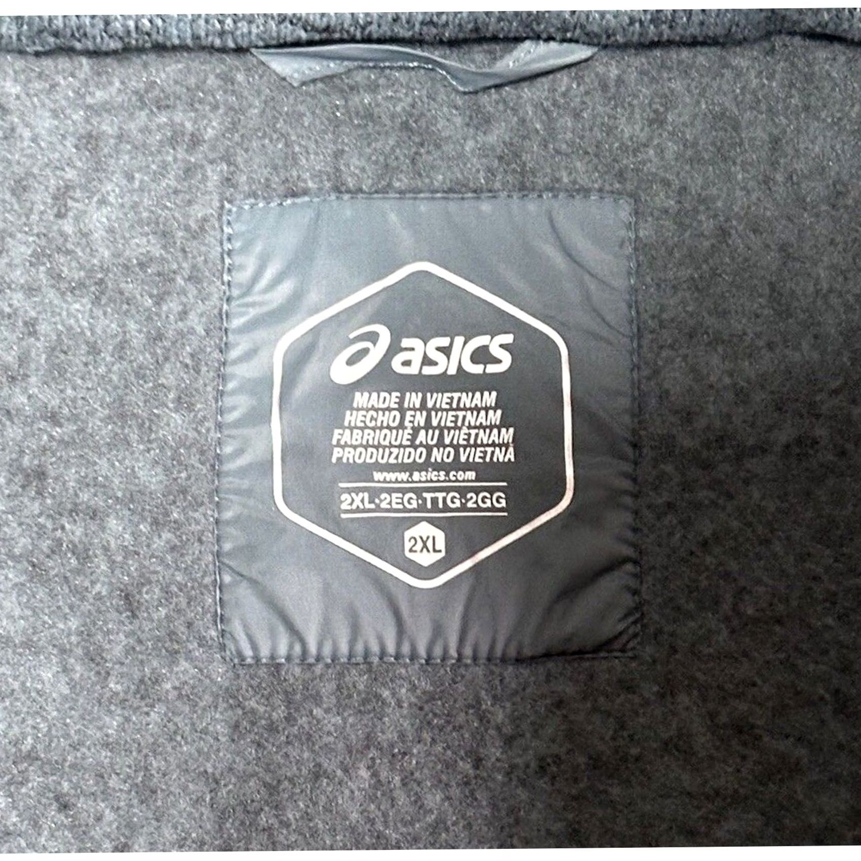 Asics Asics Jacket Mens 2XL Blue Men Puffer Knit Mixer Foggy Teal Zip 2011C886 Size Size US XXL / EU 58 / 5 - 3 Thumbnail