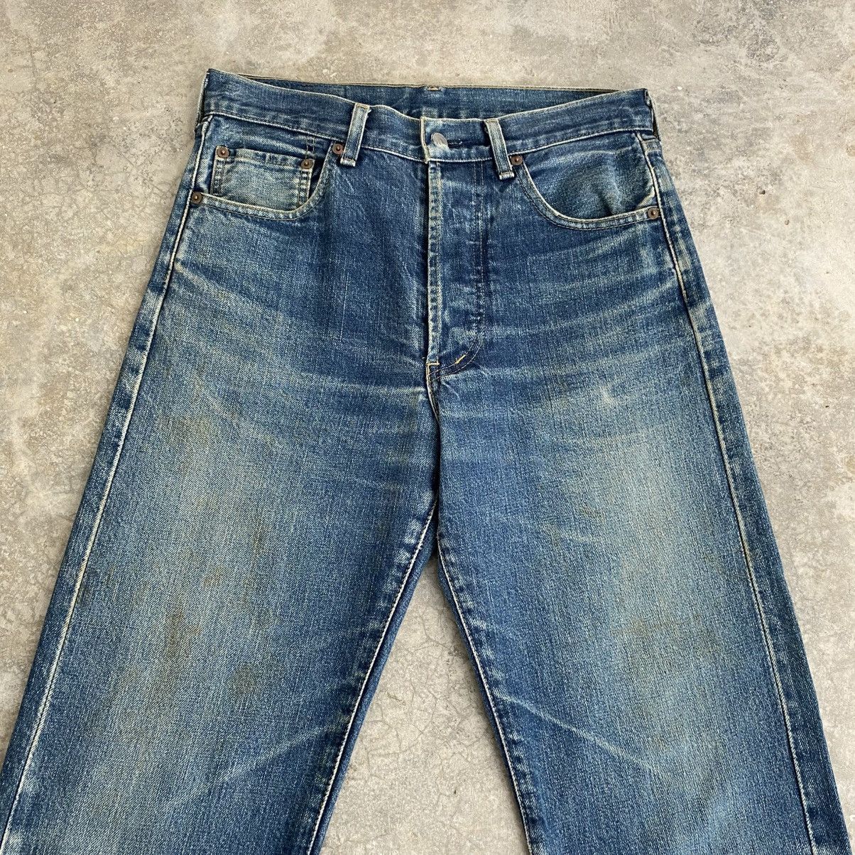 Levi's Vintage 90’s Levis 503B Big E Faded Blue Selvedge LVC Jeans Size US 30 / EU 46 - 4 Thumbnail