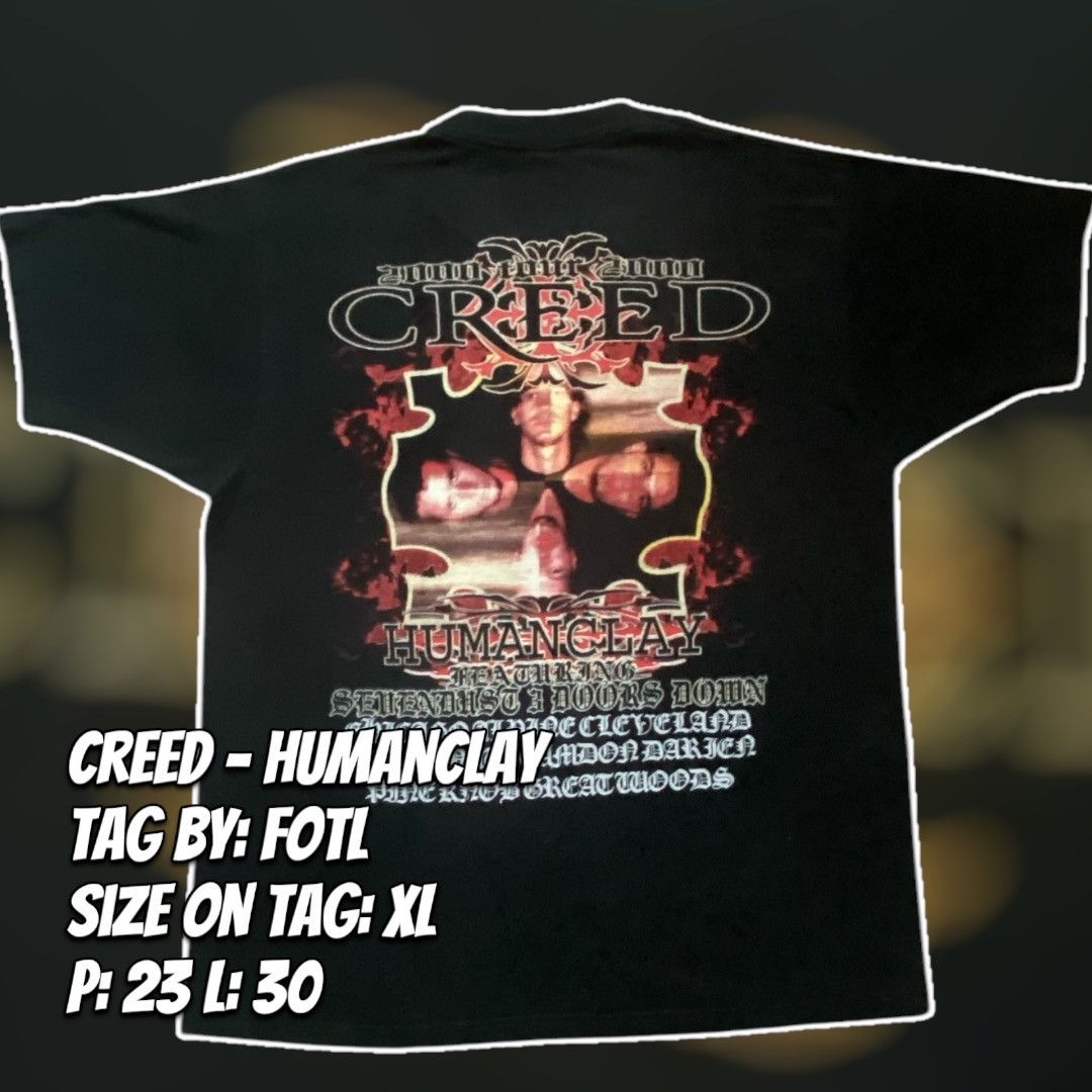 Band Tees Creed - Humanclay 2000 Tour Band Tee Size US XL / EU 56 / 4 - 2 Thumbnail