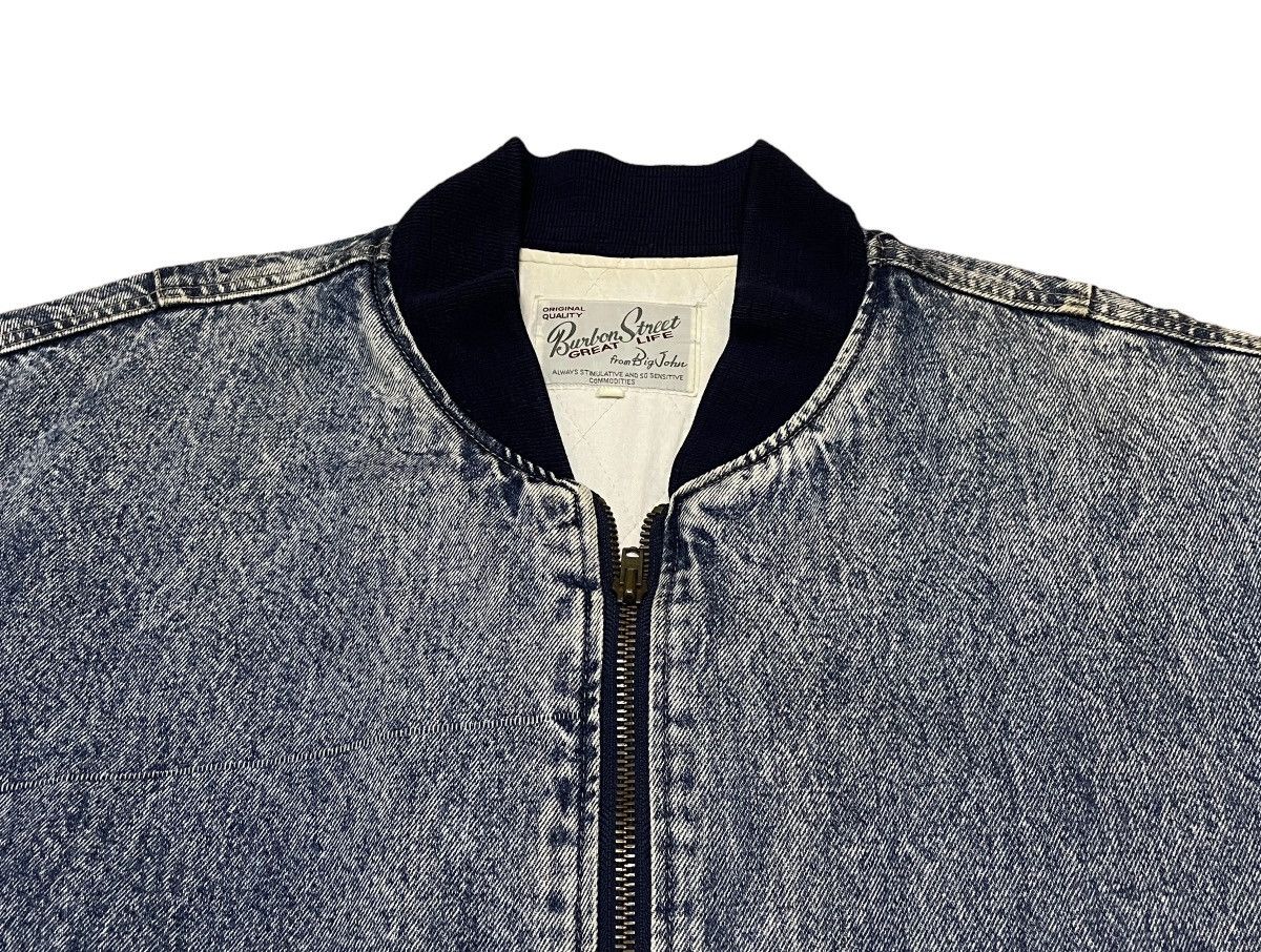 Vintage Vtg Big John MA-1 Flying Man Acid Wash Bomber Jacket 1990s Size US L / EU 52-54 / 3 - 3 Thumbnail