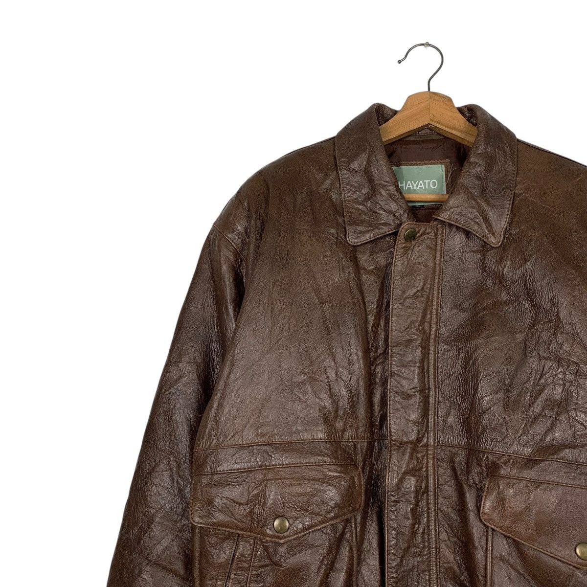 Japanese Brand Japanese Brand Hayato Flight Leather Jacket Size US M / EU 48-50 / 2 - 6 Thumbnail