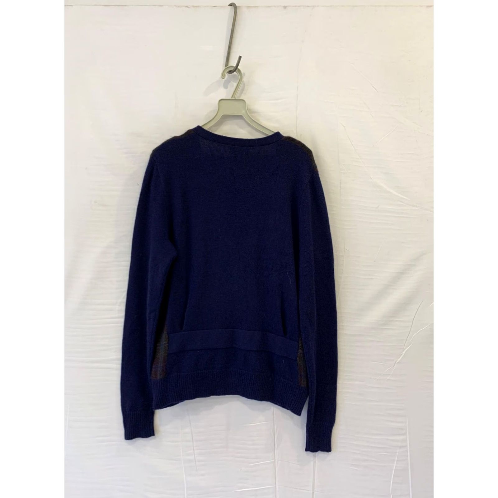 Ralph Lauren Purple Label Ralph Lauren Purple Label Cardigan Sweater Plaid Front Navy Men’s M Size US M / EU 48-50 / 2 - 2 Thumbnail