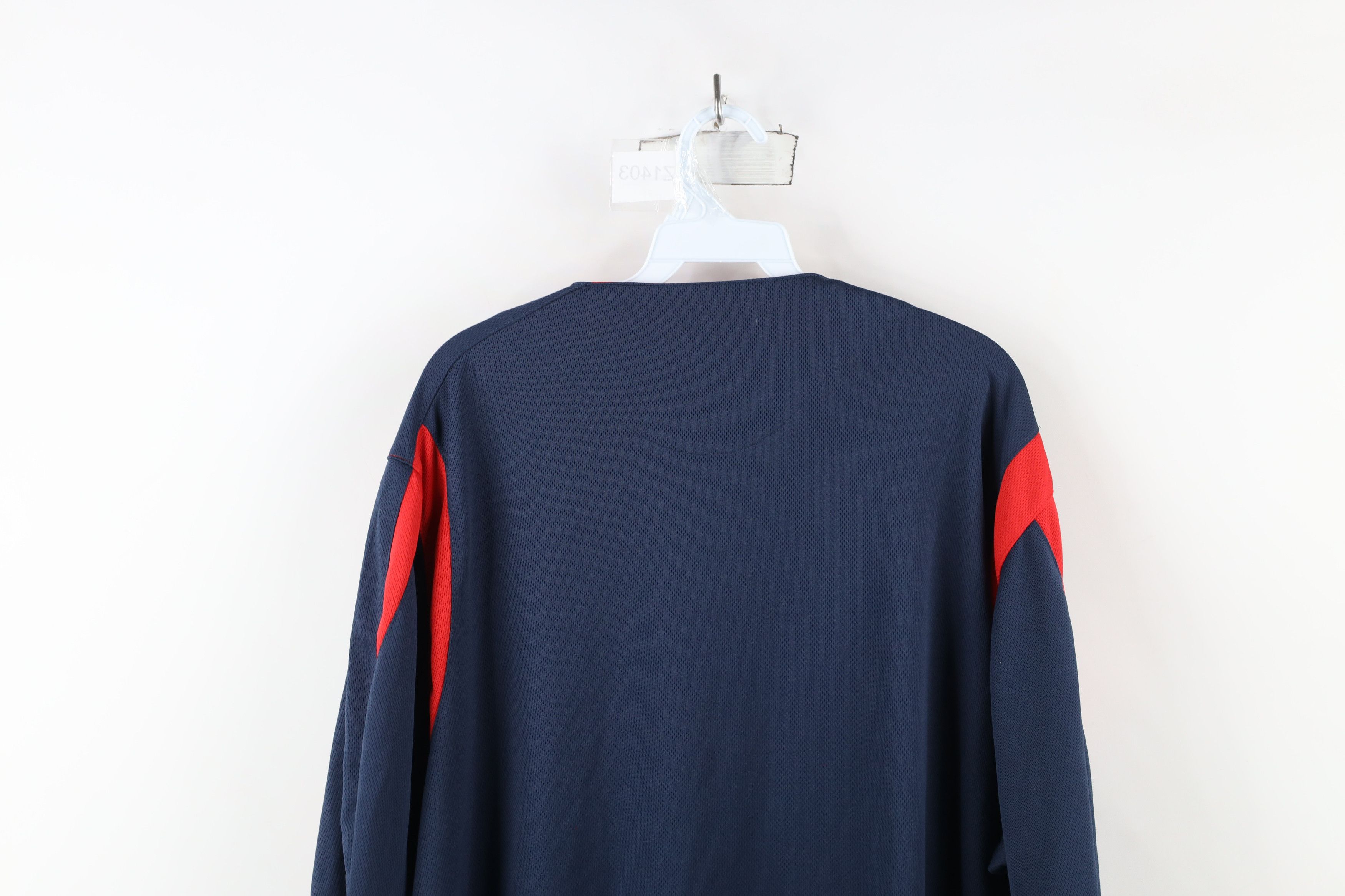 Vintage Vintage Spell Script Cleveland Indians Baseball Jersey Blue Size XL / US 12-14 / IT 48-50 - 10 Thumbnail