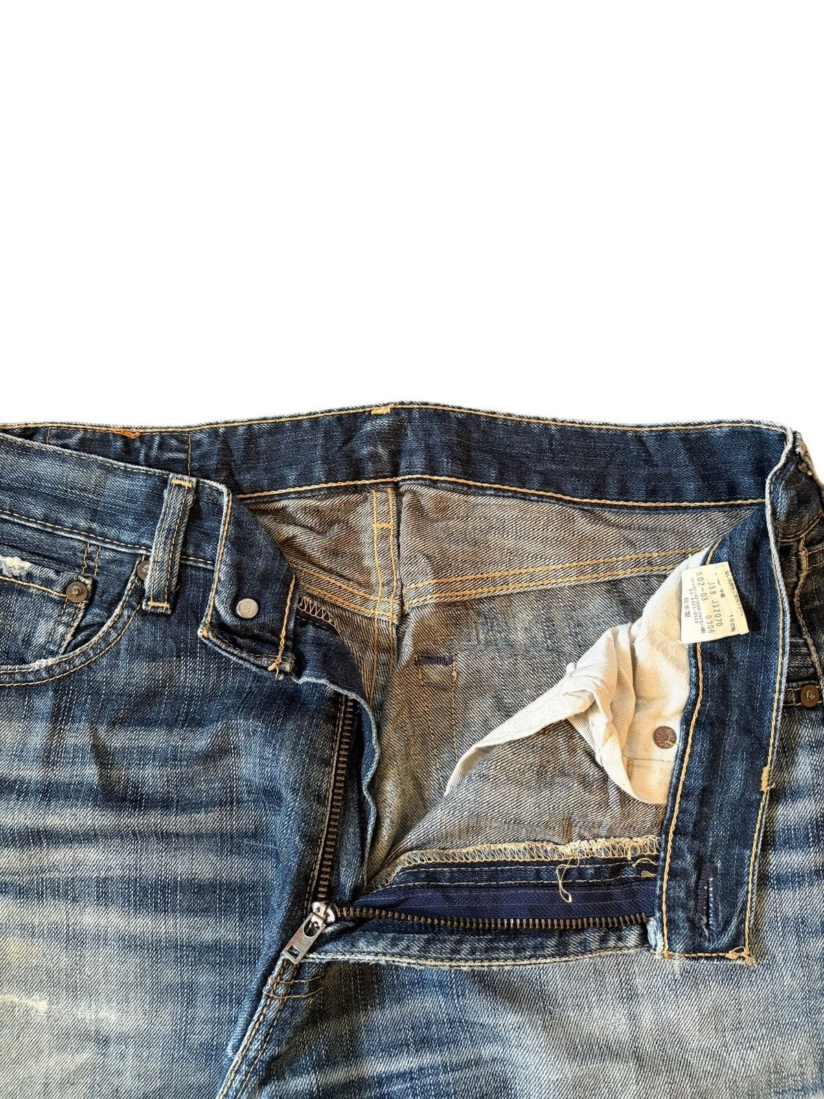 Levi's Vintage 90s Levis 502 Mud Wash Distress Baggy Jeans Size US 31 - 5 Thumbnail